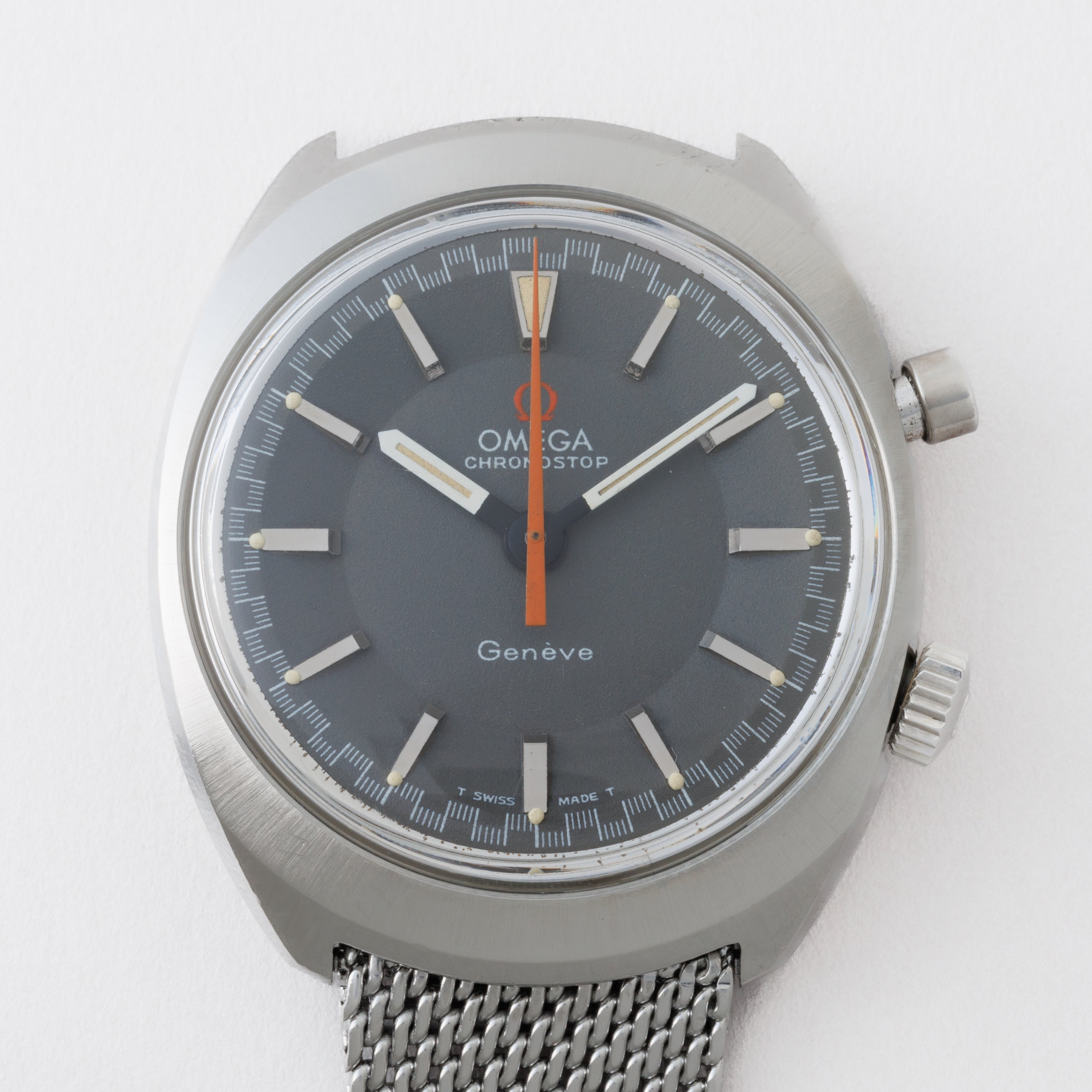 オメガ クロノストップ 1968年製 Ref.145.009 純正メッシュブレス