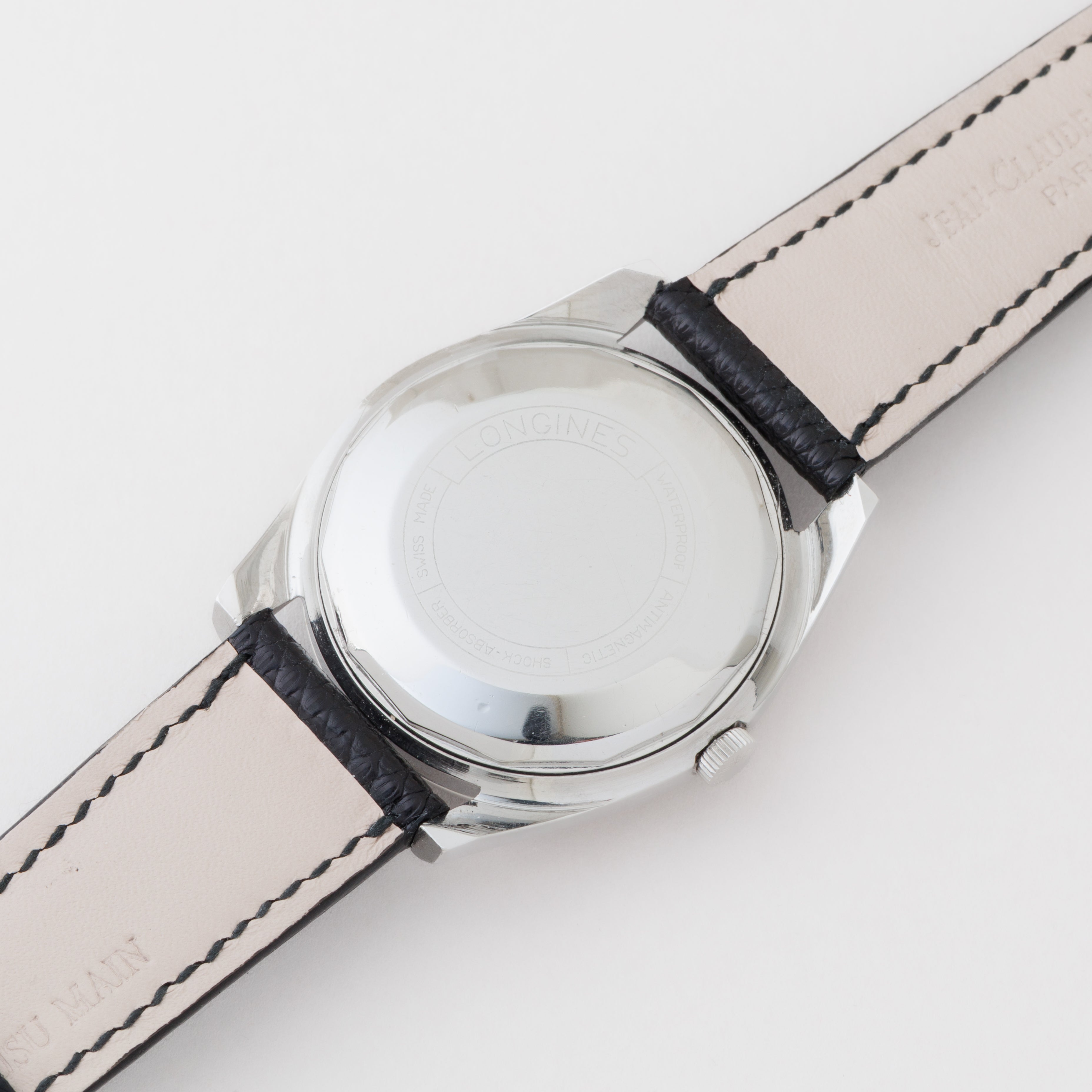 ロンジン コンクエスト1967年製 Ref.7171-5 ステンレスモデル 純正革ベルト、純正尾錠付き