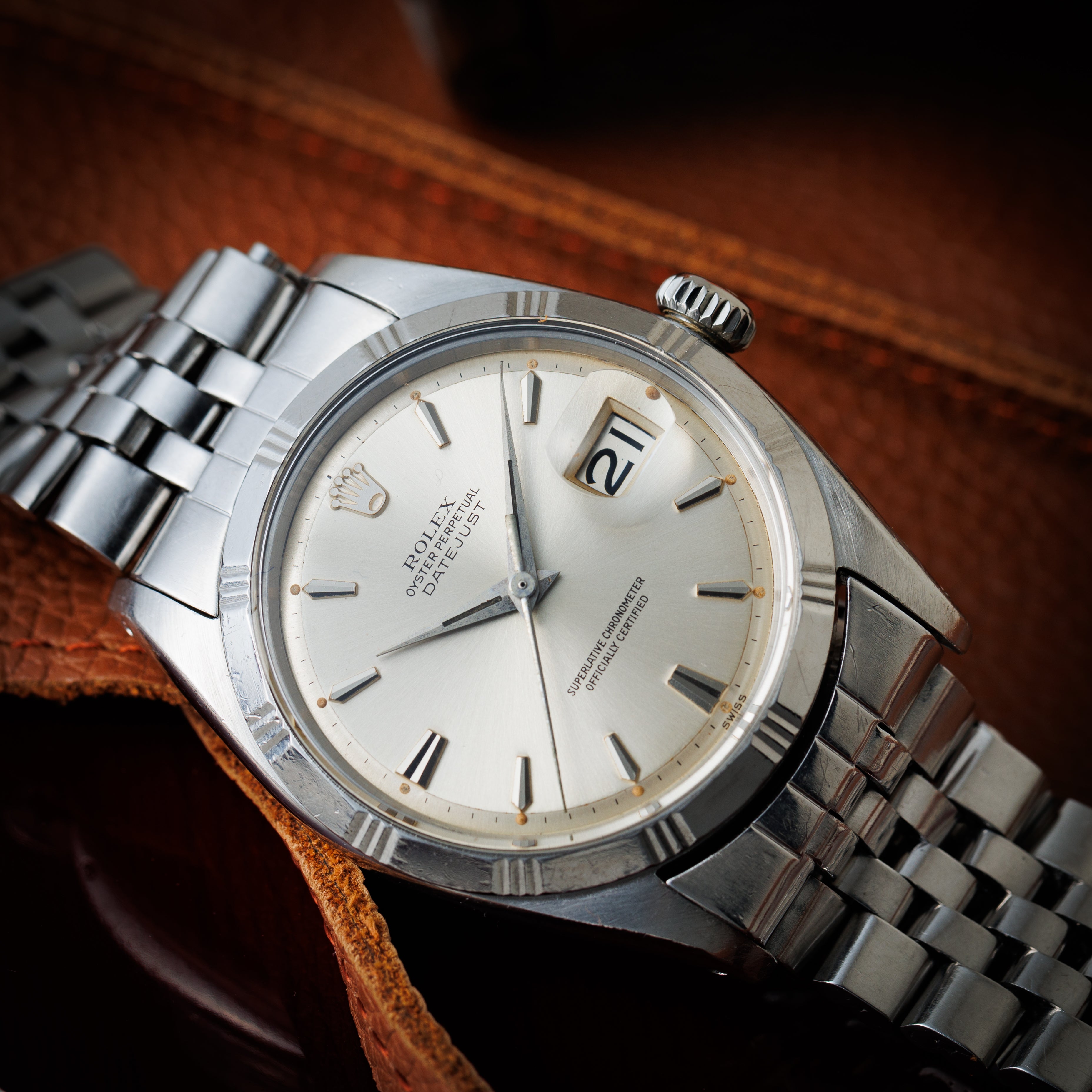 ロレックス デイトジャスト 1960年製 Ref.1603 シルバーダイヤル スリーテッドベゼル