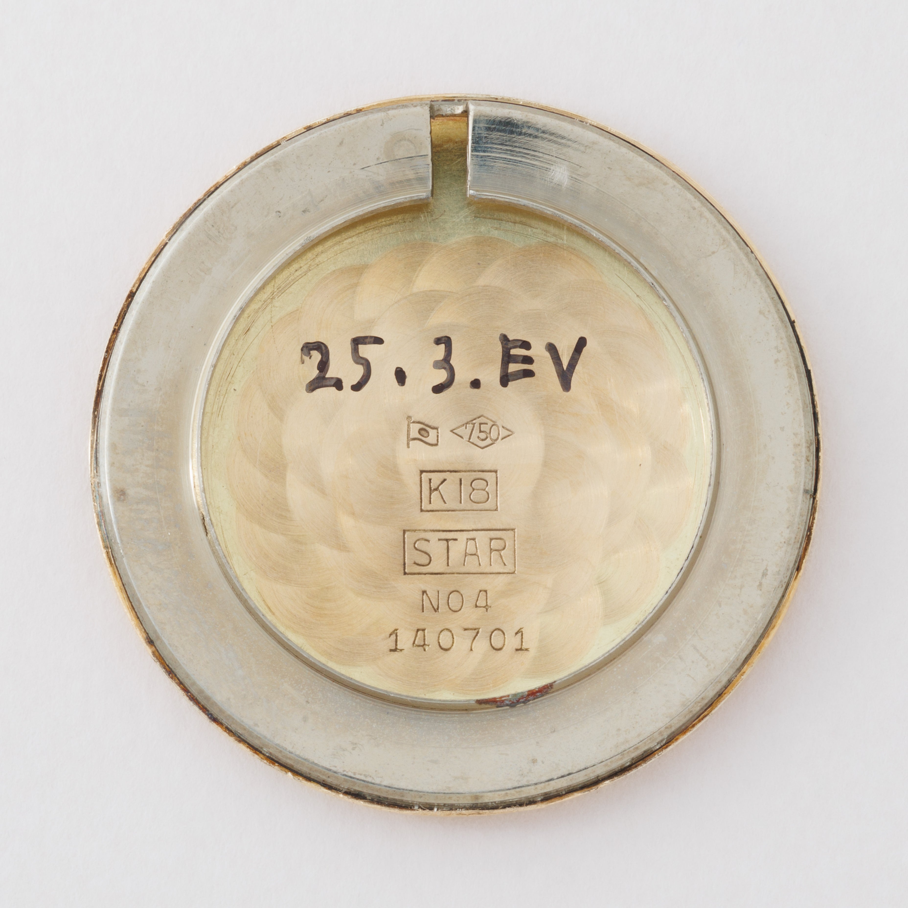 シチズン 18金無垢ケース パラショック 1957年製 スリースター 特別調整品 手巻き