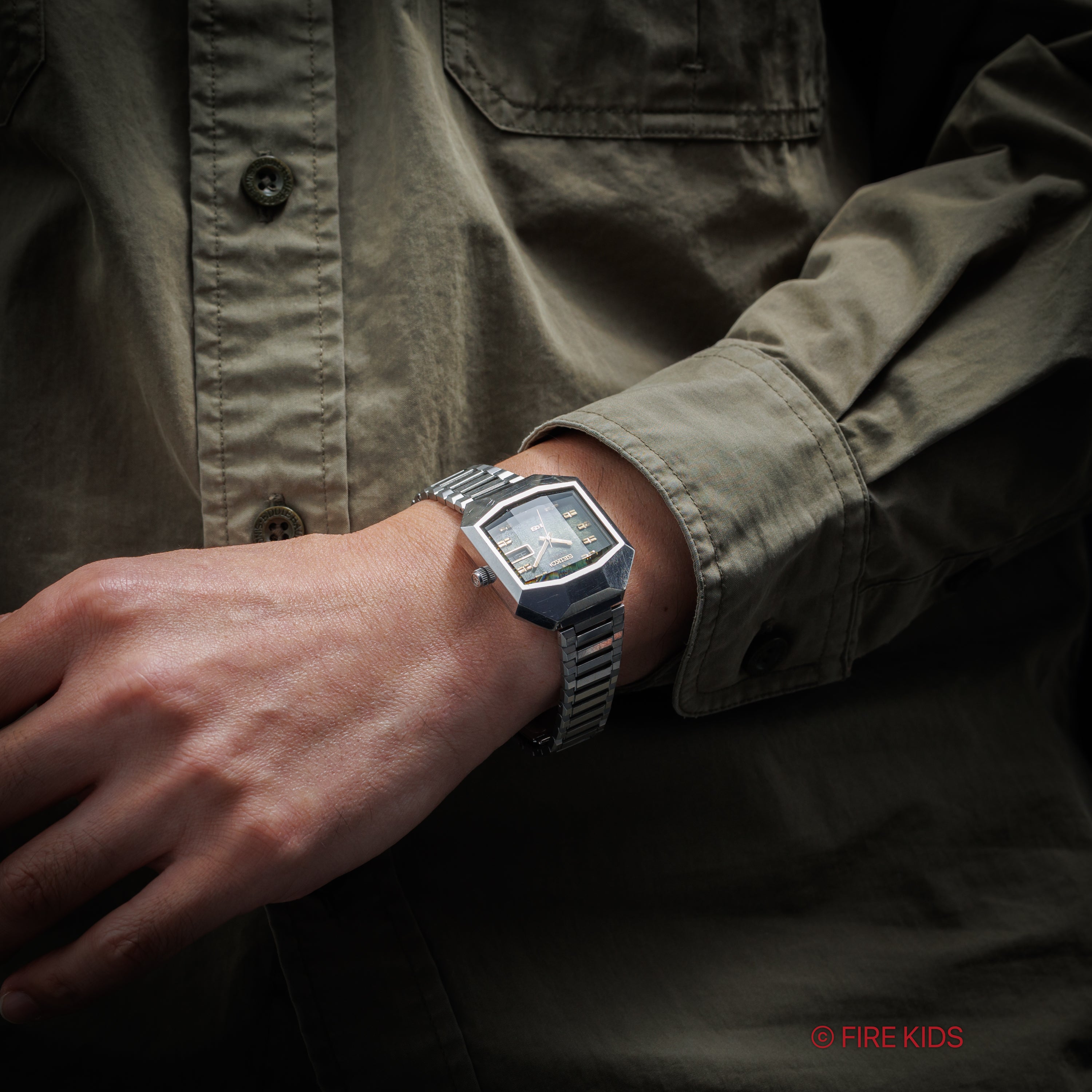 キングセイコー バナック スペシャル 1973年製 Ref.5246-5040 グリーングラデーションダイヤル カットガラス 自動巻き