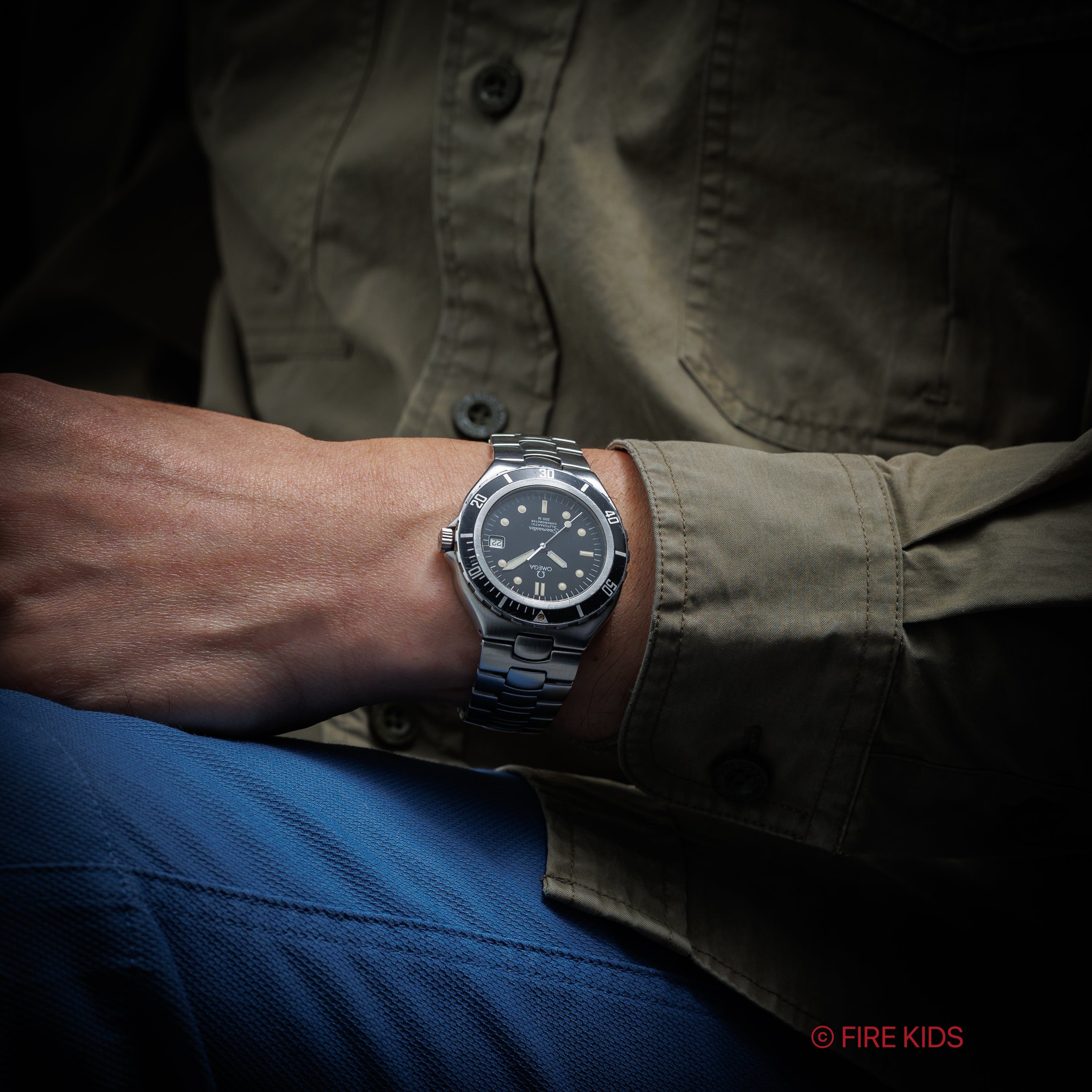 オメガ シーマスター200m プレボンド ラージケース 1988年製 Ref.368.1051 自動巻クロノメーター