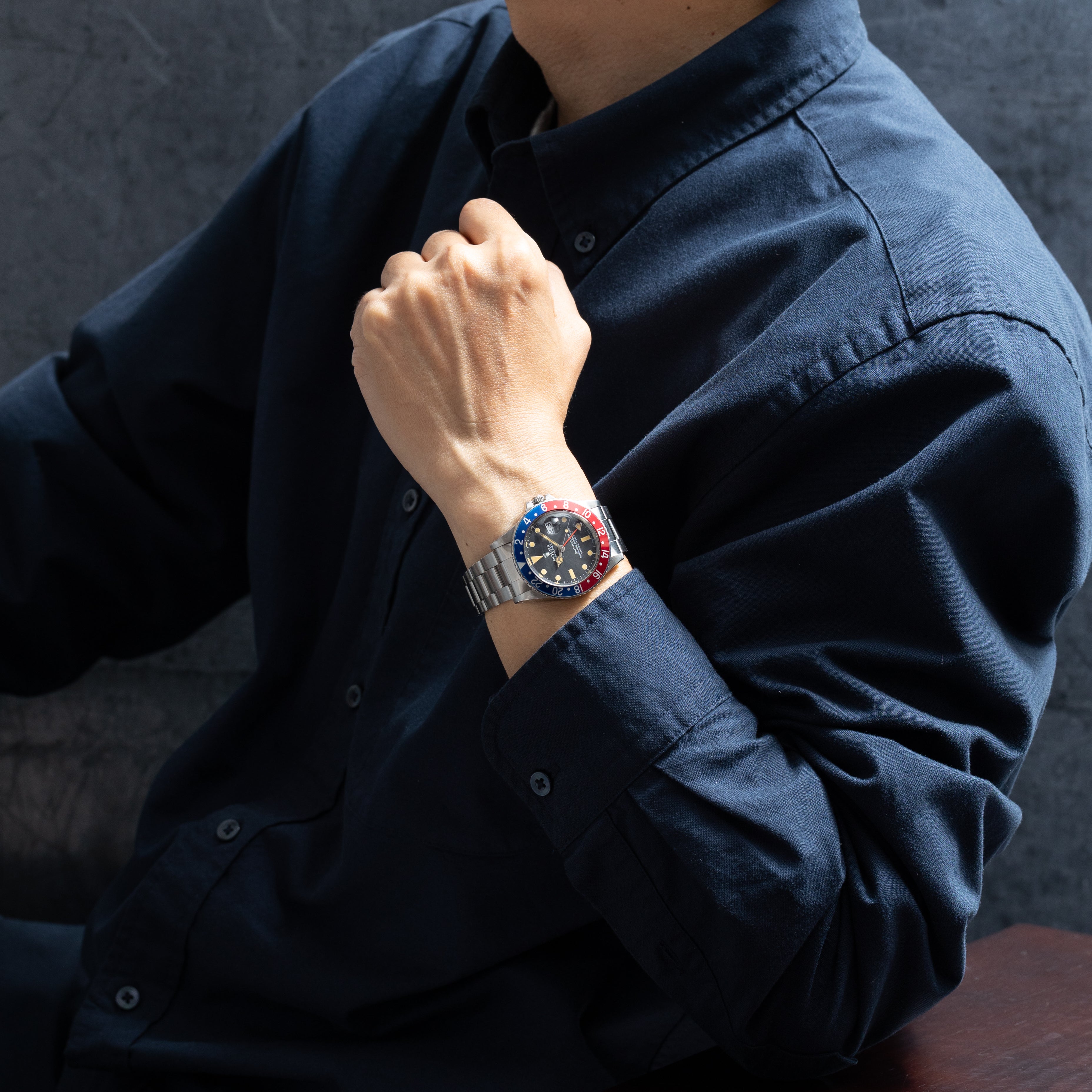 ロレックス GMTマスター 1983年製 ペプシベゼル Ref.16750フチなし