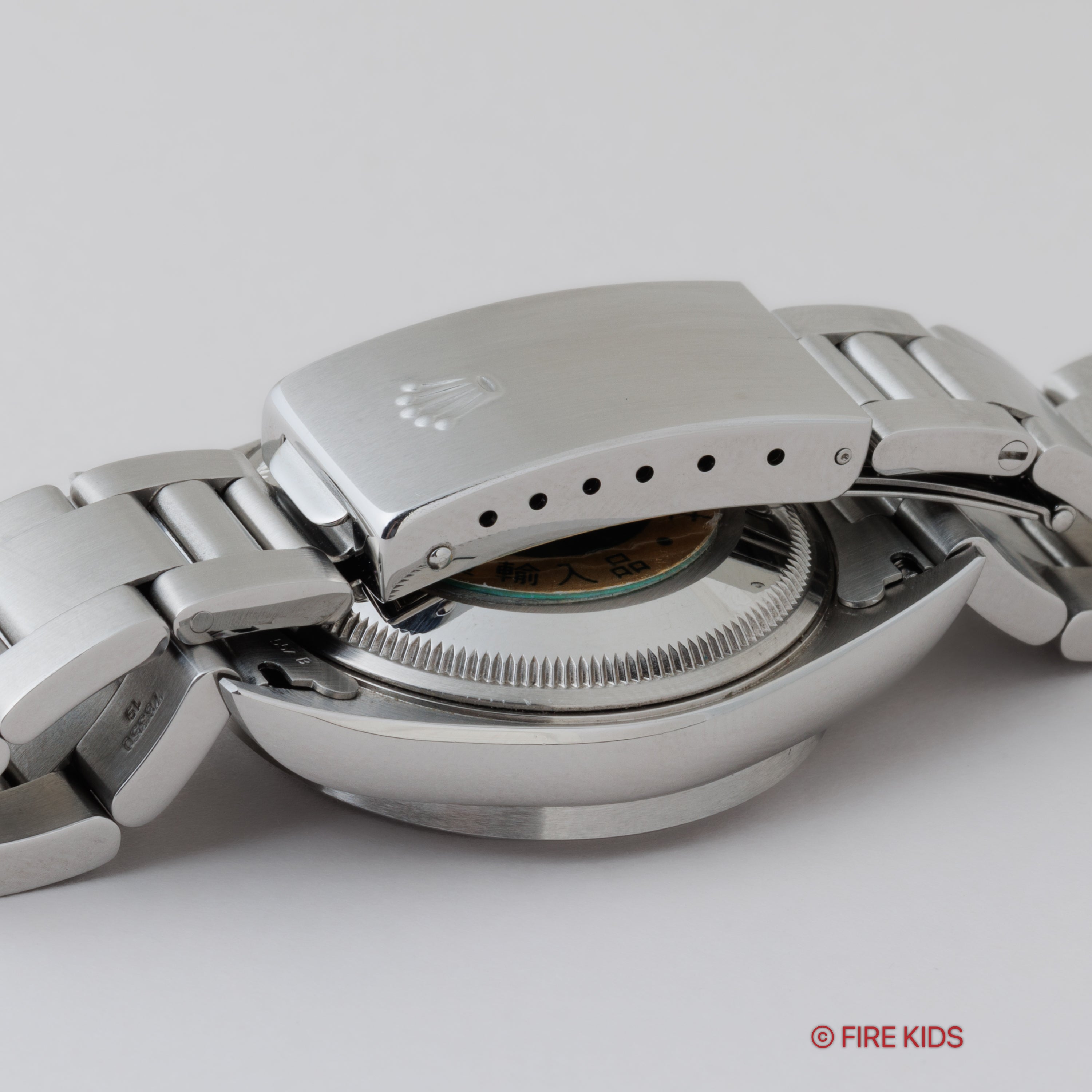 ロレックス オイスターパーペチュアルデイト 2002年製 Ref.15210 ブラックダイヤル 箱、冊子付き