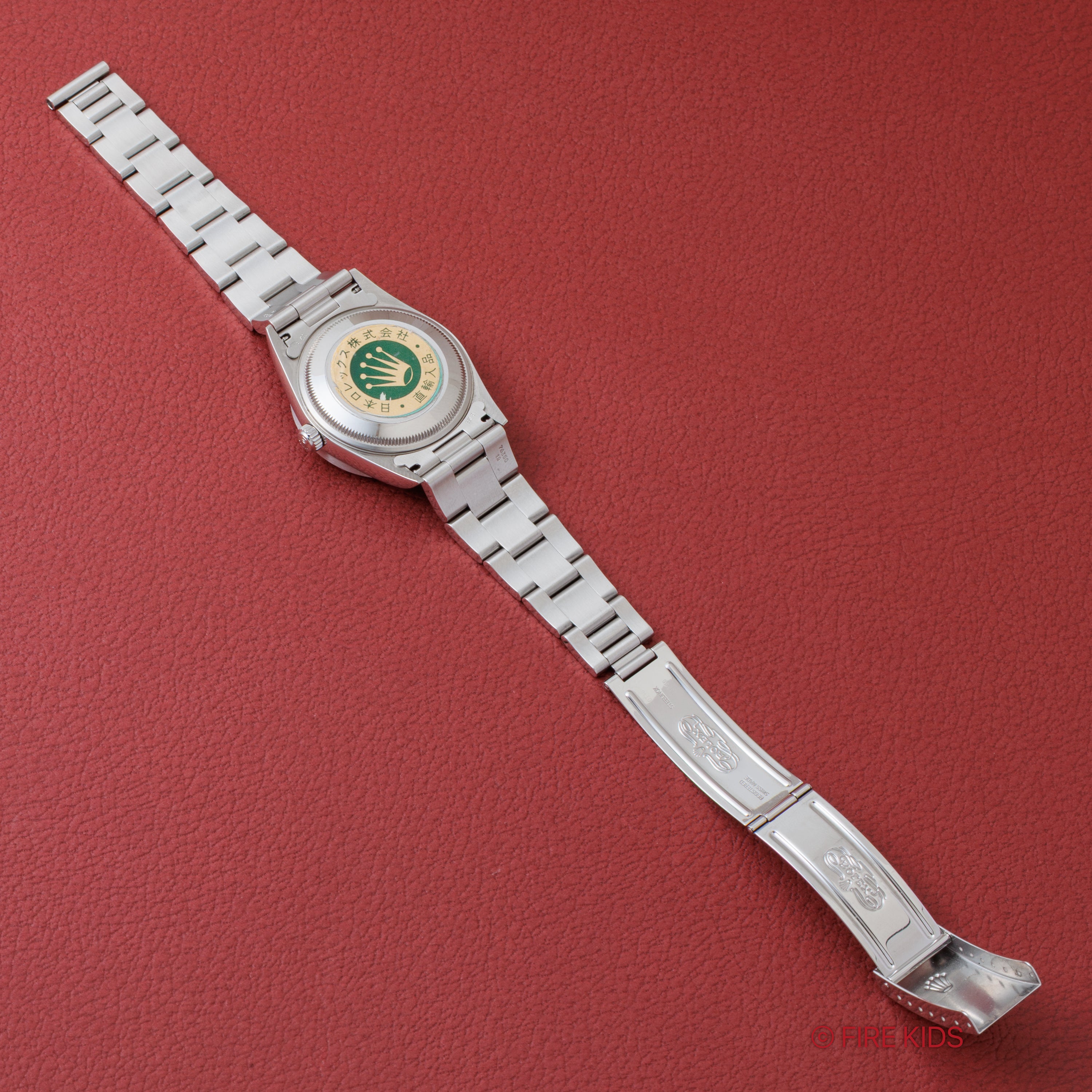 ロレックス オイスターパーペチュアルデイト 2002年製 Ref.15210 ブラックダイヤル 箱、冊子付き