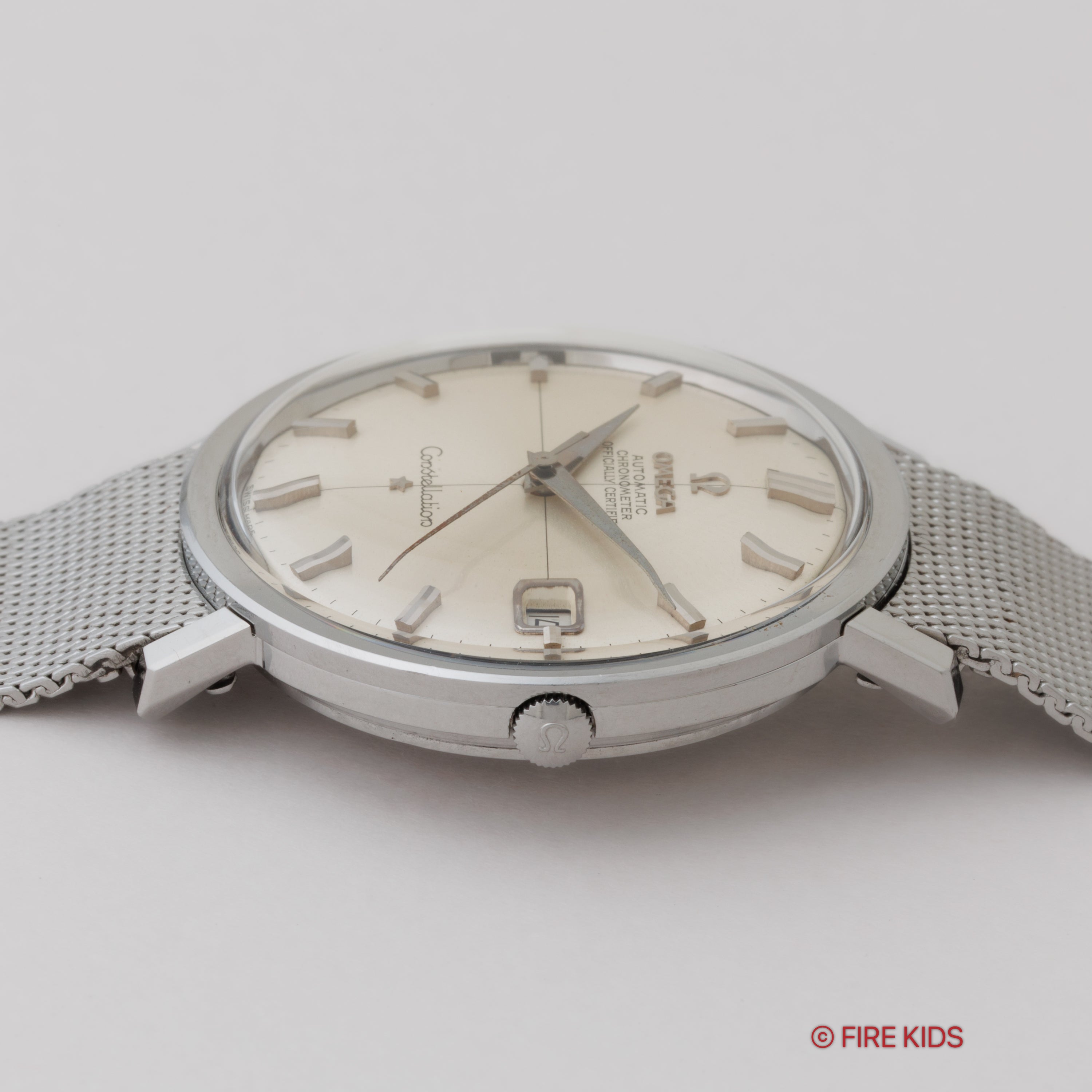 オメガ コンステレーション クロスライン ラウンドケース 1966年製 Ref.168.004 純正ブレス、ギャラ付き