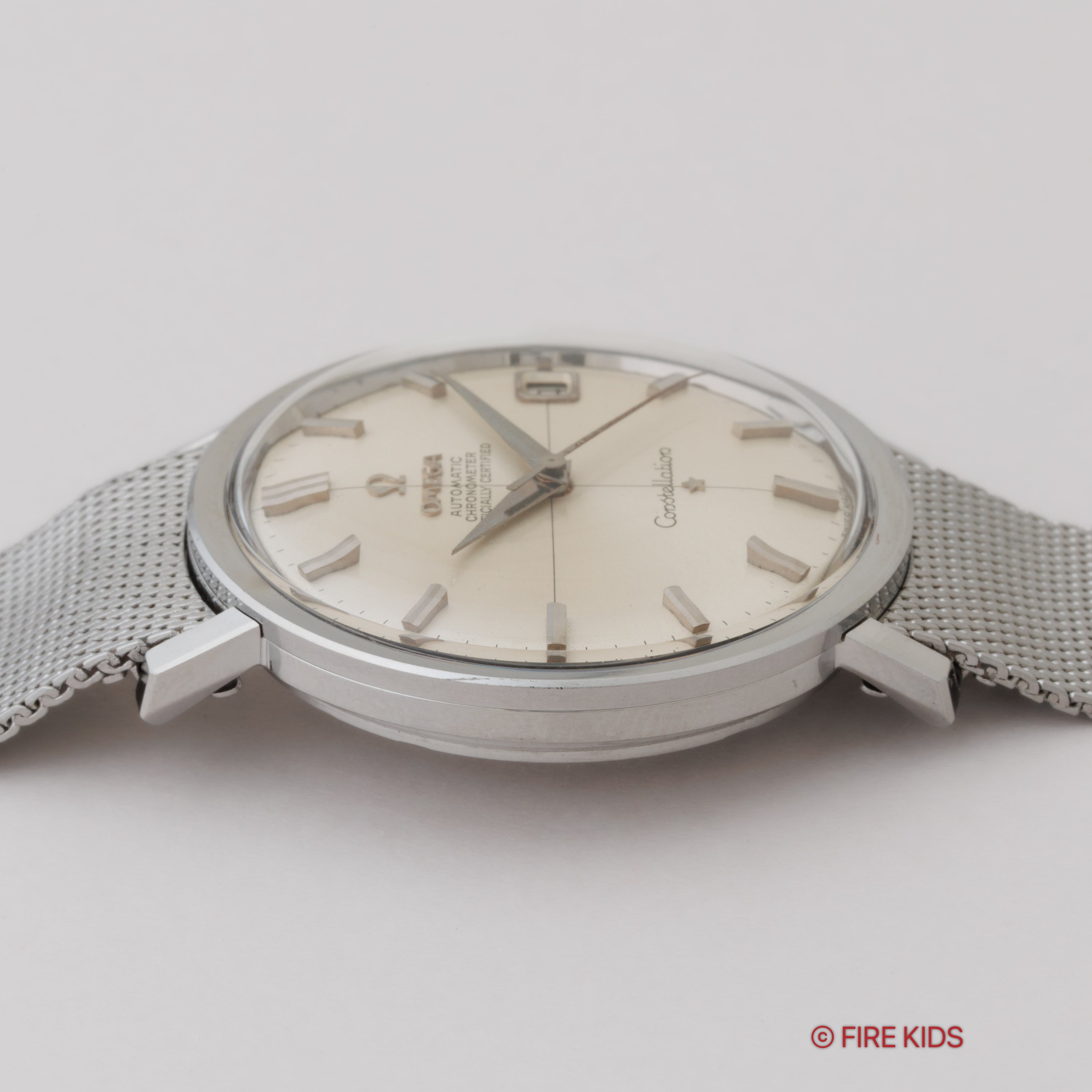 オメガ コンステレーション クロスライン ラウンドケース 1966年製 Ref.168.004 純正ブレス、ギャラ付き