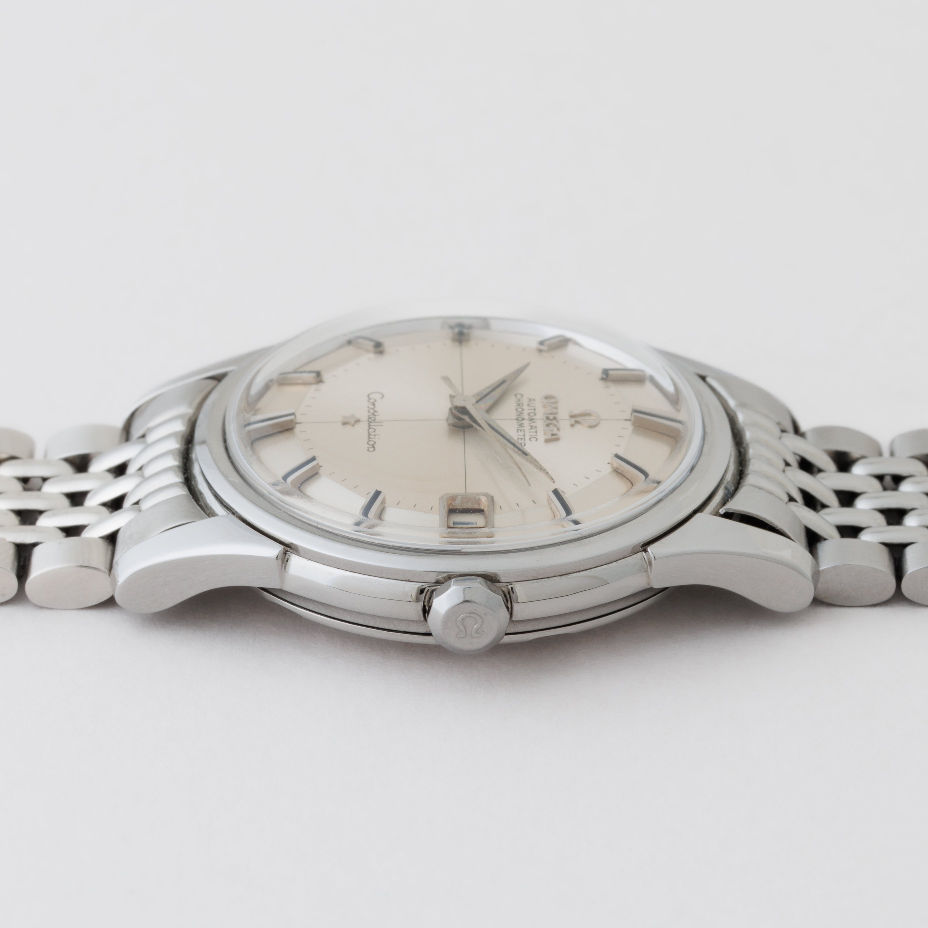 オメガ コンステレーション 12角 1961年製 Ref.14393 9 SC シルバーダイヤル 純正ブレス