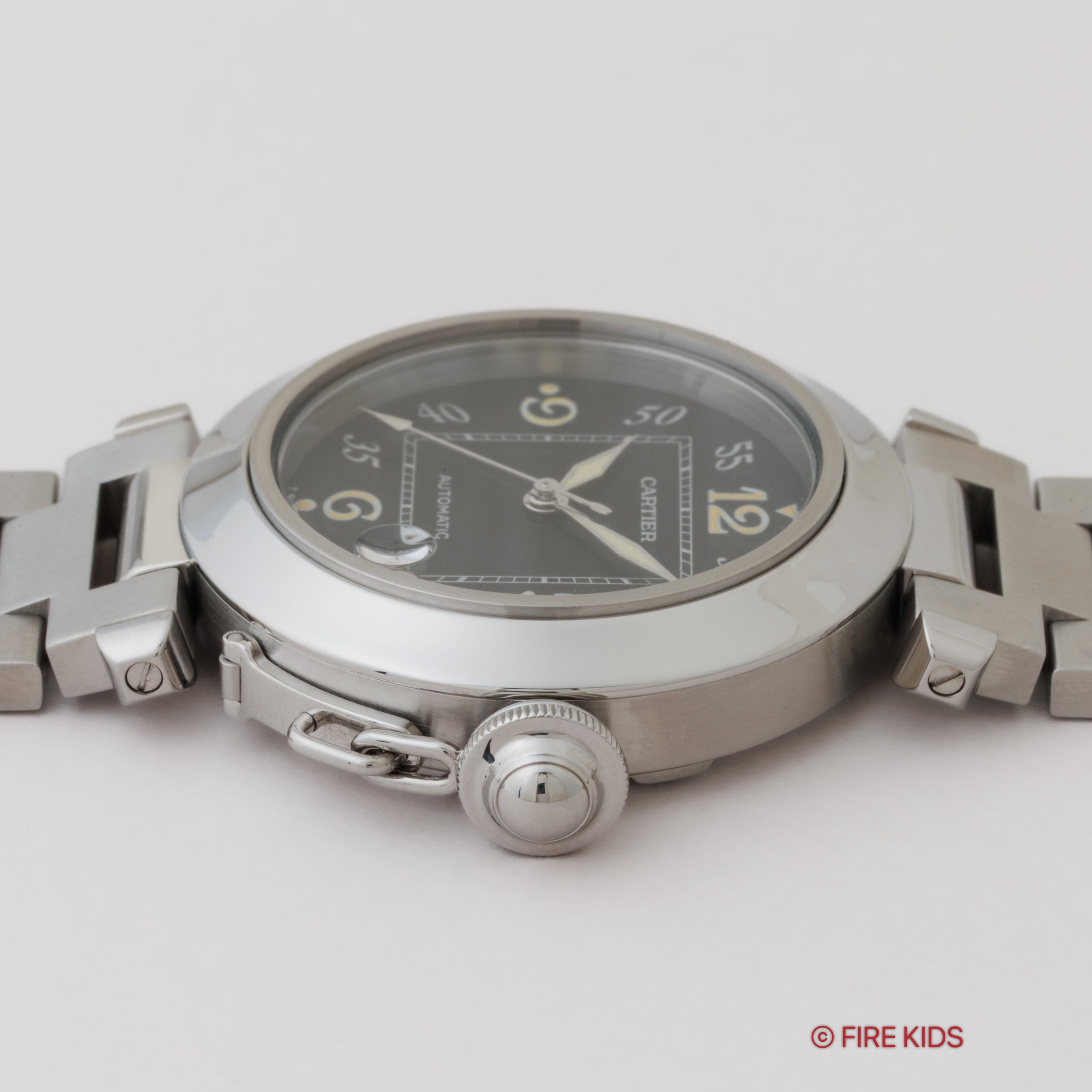 カルティエ パシャC オートマチック ブラックダイヤル 1990年代製 トリチウム