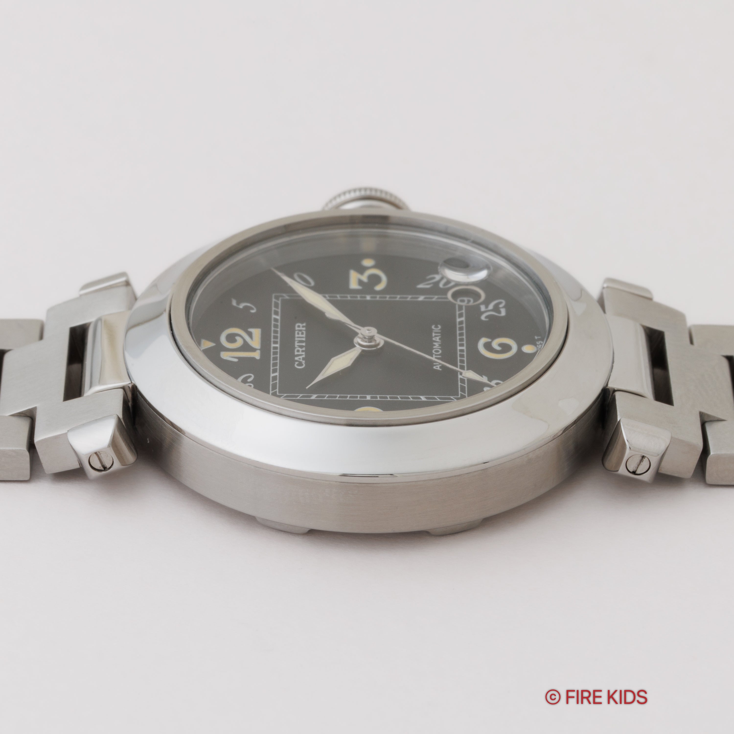 カルティエ パシャC オートマチック ブラックダイヤル 1990年代製 トリチウム