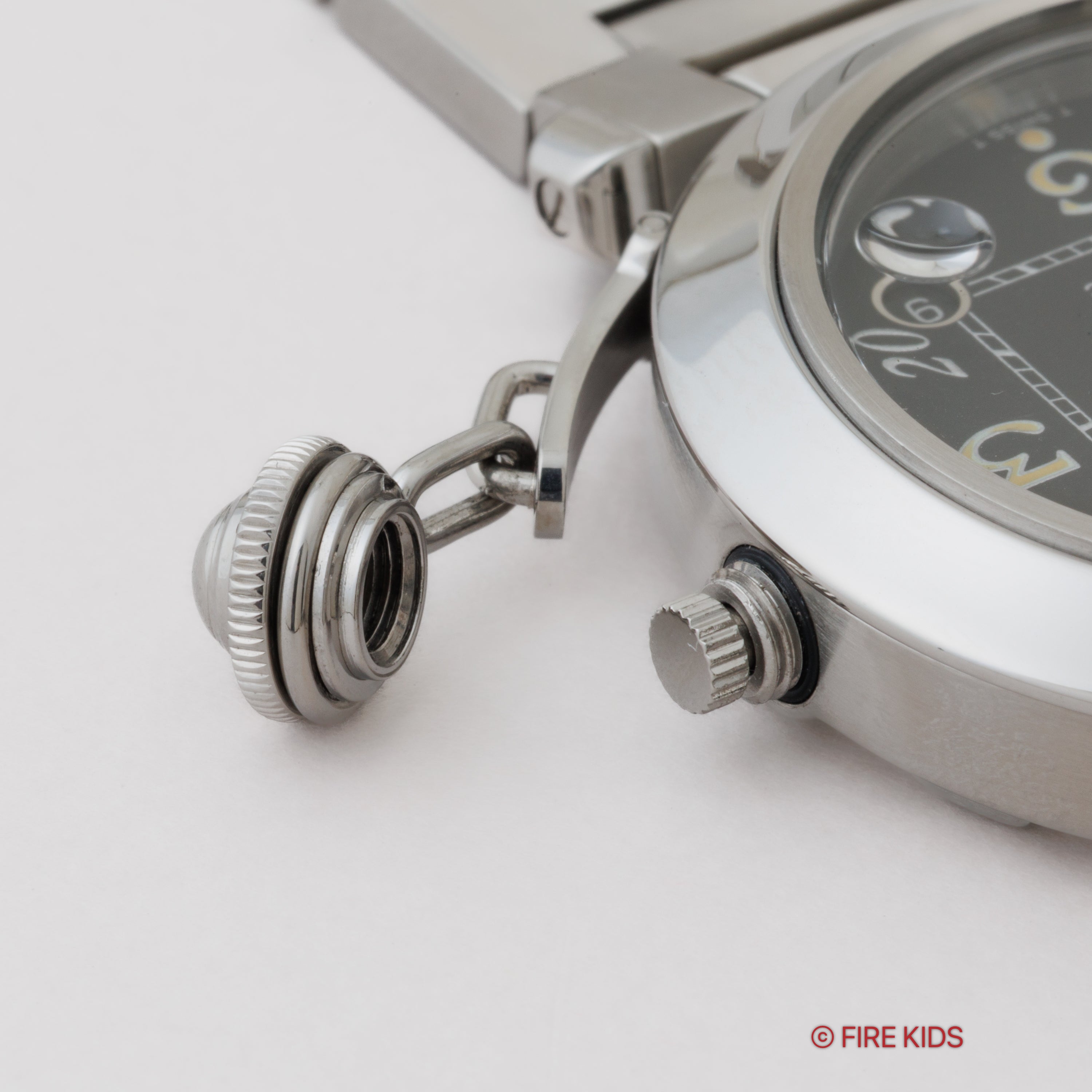 カルティエ パシャC オートマチック ブラックダイヤル 1990年代製 トリチウム