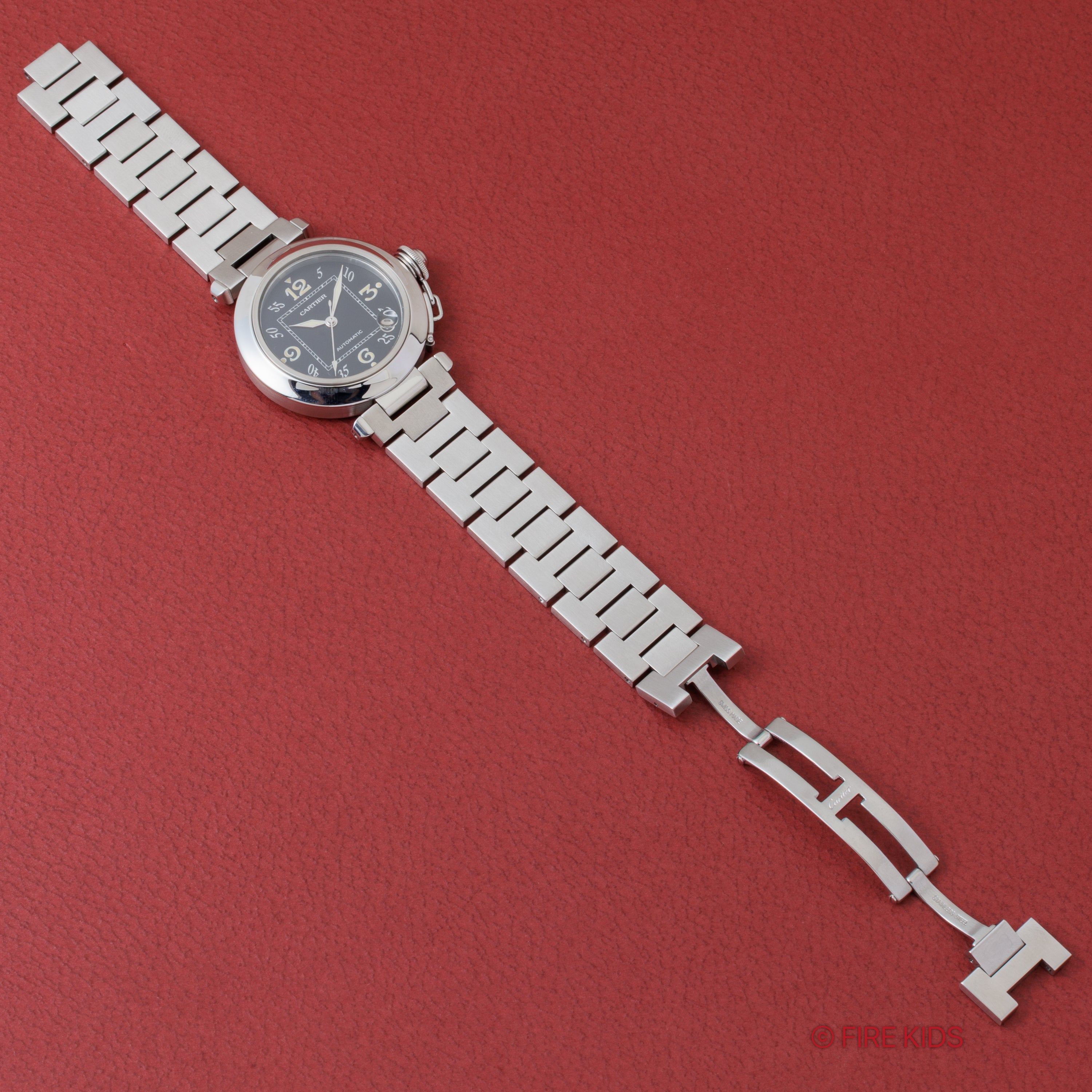 カルティエ パシャC オートマチック ブラックダイヤル 1990年代製 トリチウム