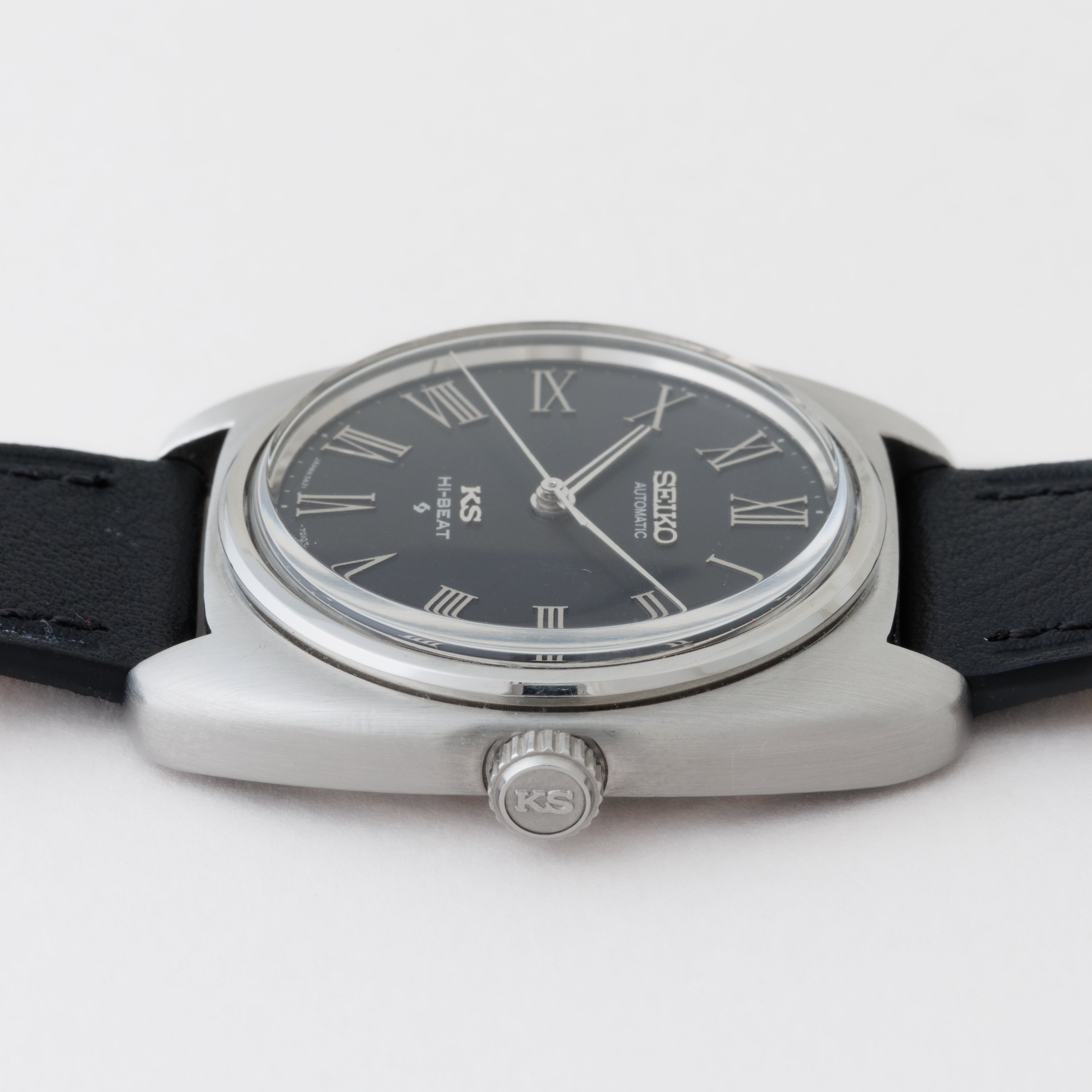 セイコー キングセイコー 56KS 1972年製 自動巻き クッションケース ブラックローマンインデックス Ref.5621-7000