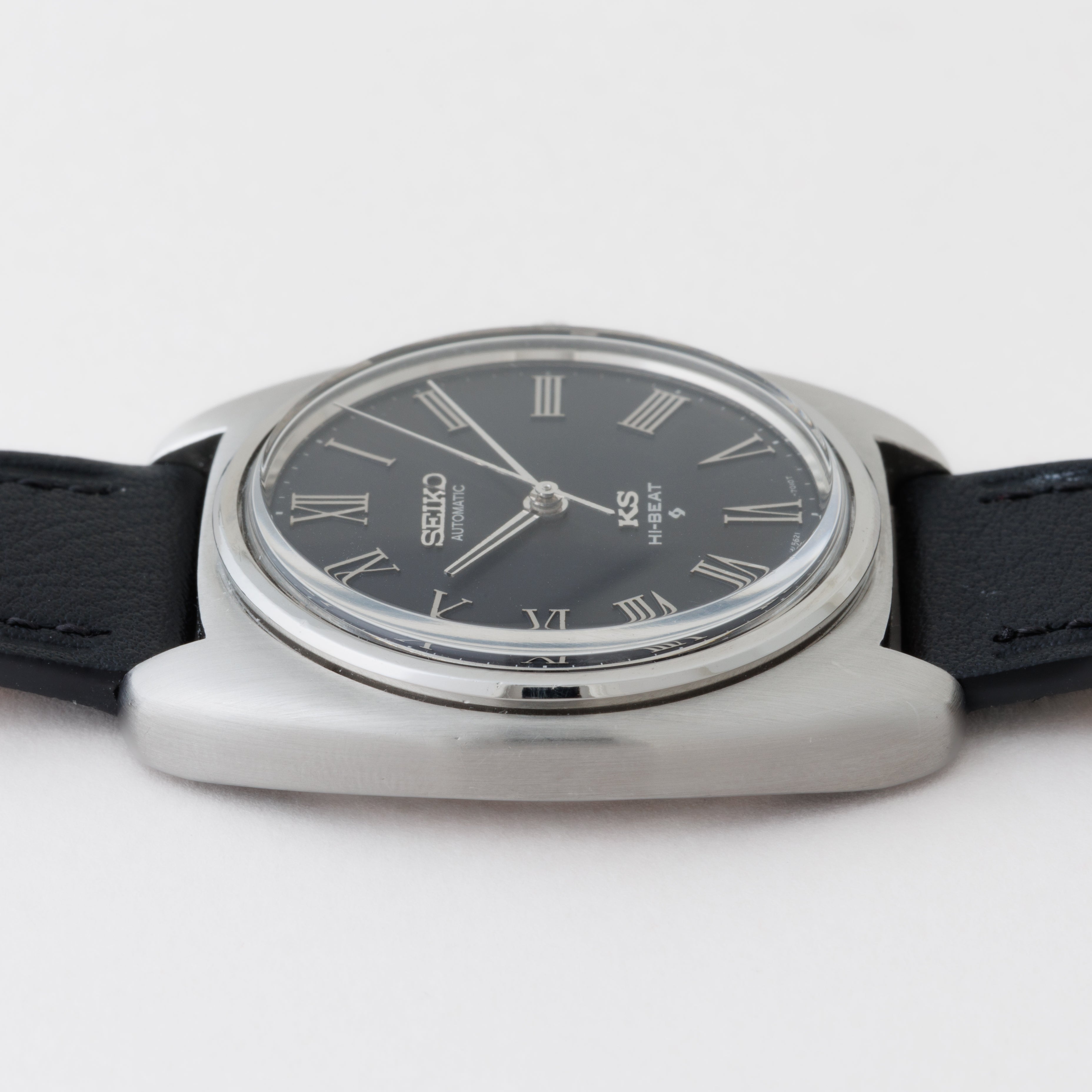 セイコー キングセイコー 56KS 1972年製 自動巻き クッションケース ブラックローマンインデックス Ref.5621-7000