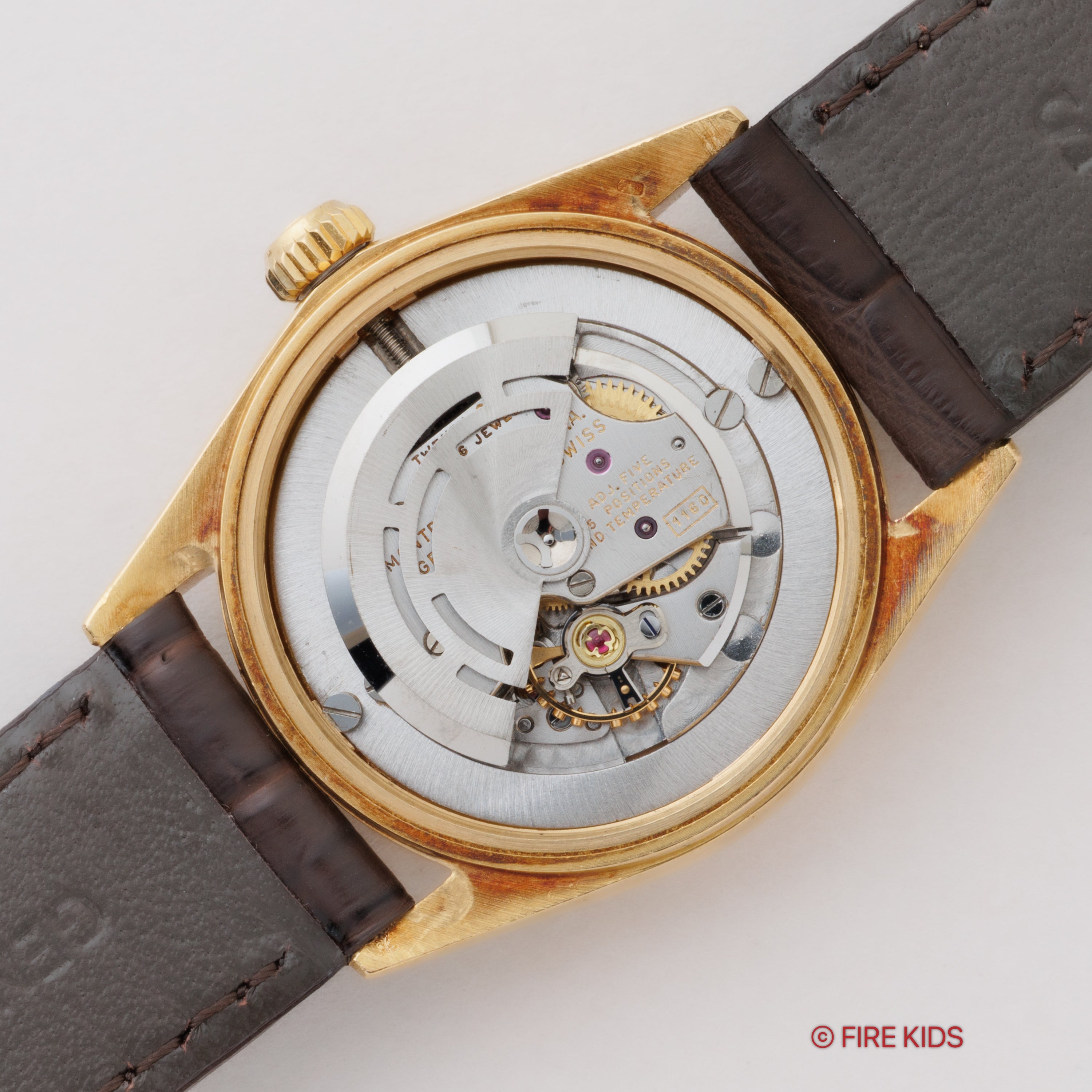 ロレックス オイスターパーペチュアルデイト 18金無垢イエローゴールド 1964年製 Ref.6624