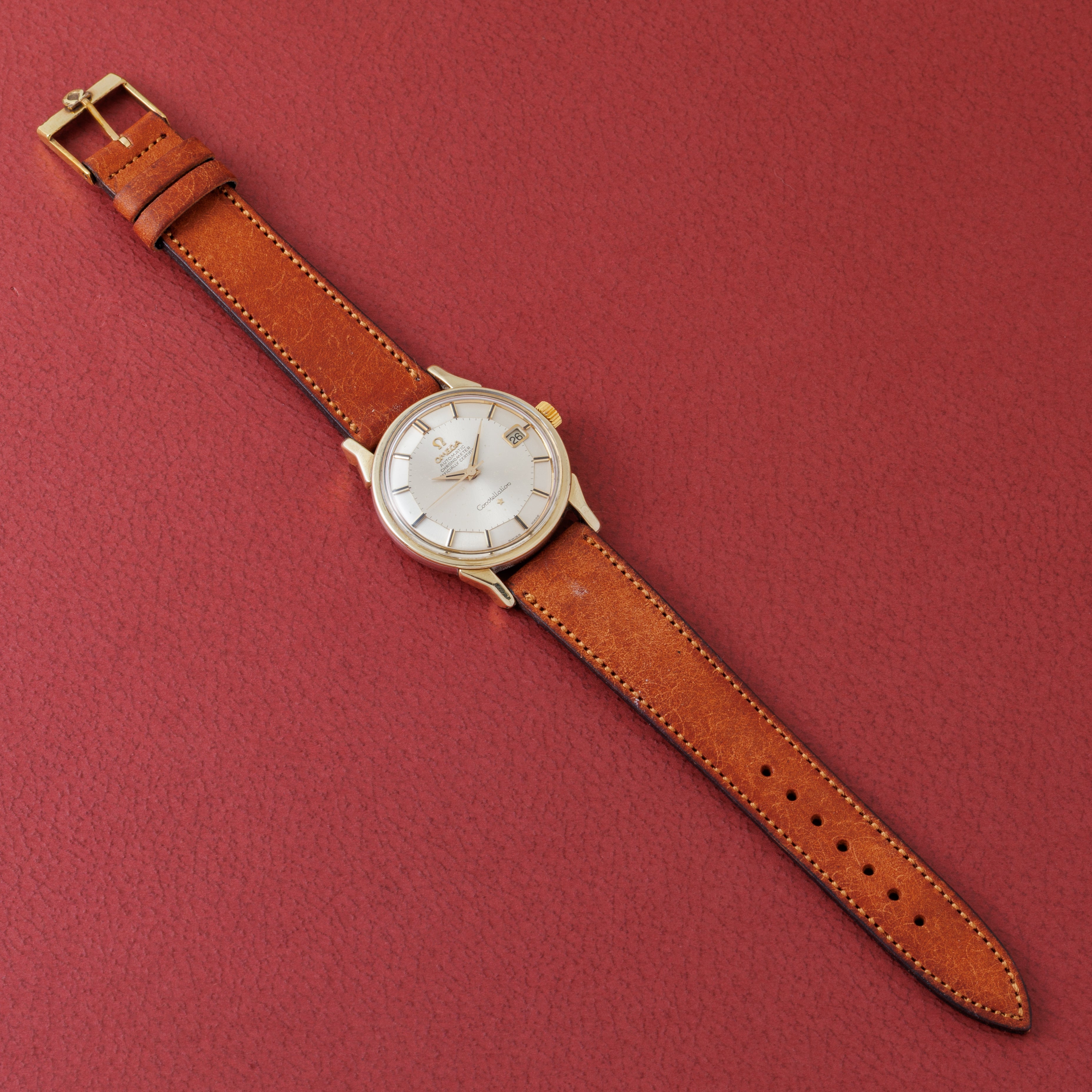 オメガ コンステレーション 12角 1966年製 Ref.168.005 金張り 純正尾錠付き