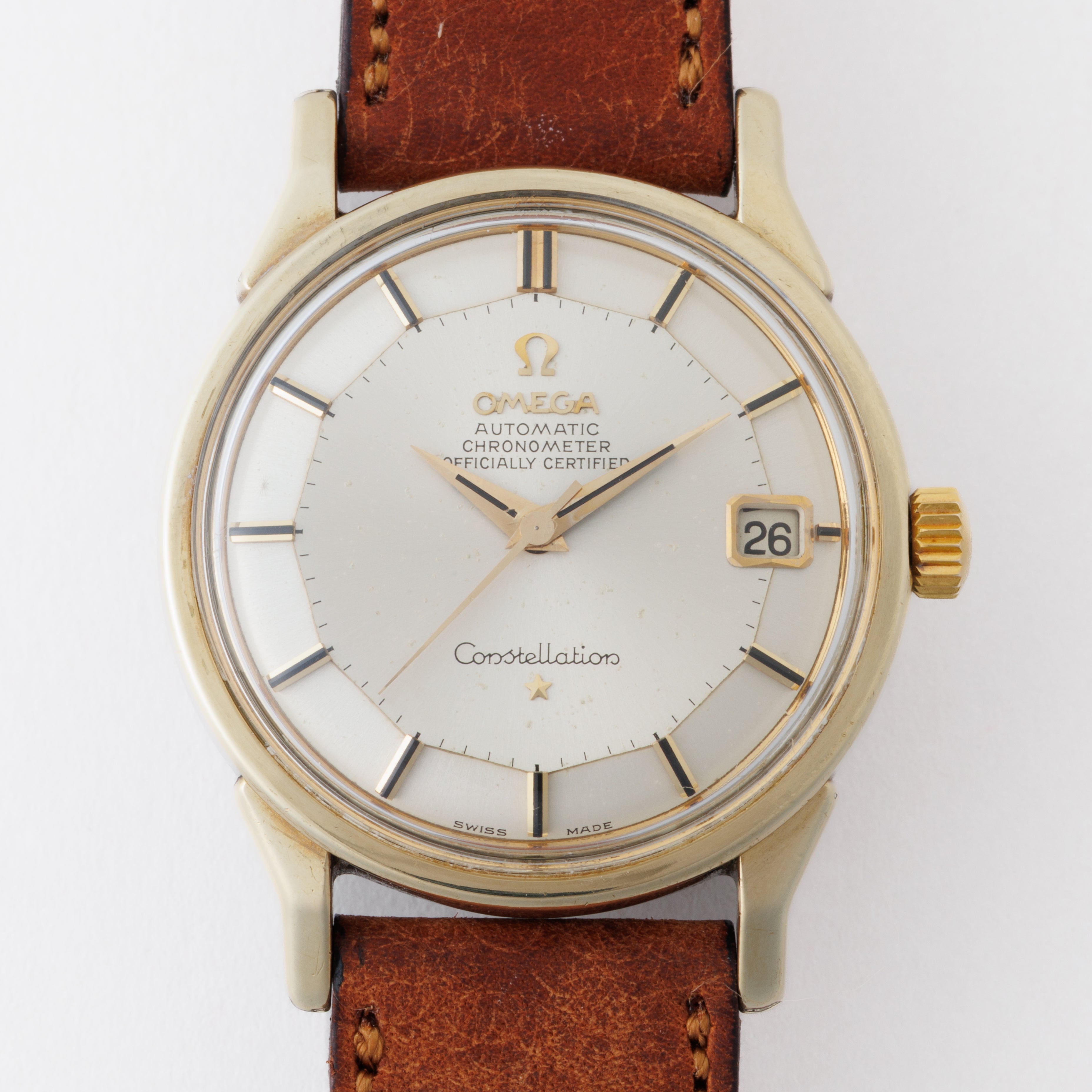 オメガ コンステレーション 12角 1966年製 Ref.168.005 金張り 純正尾錠付き