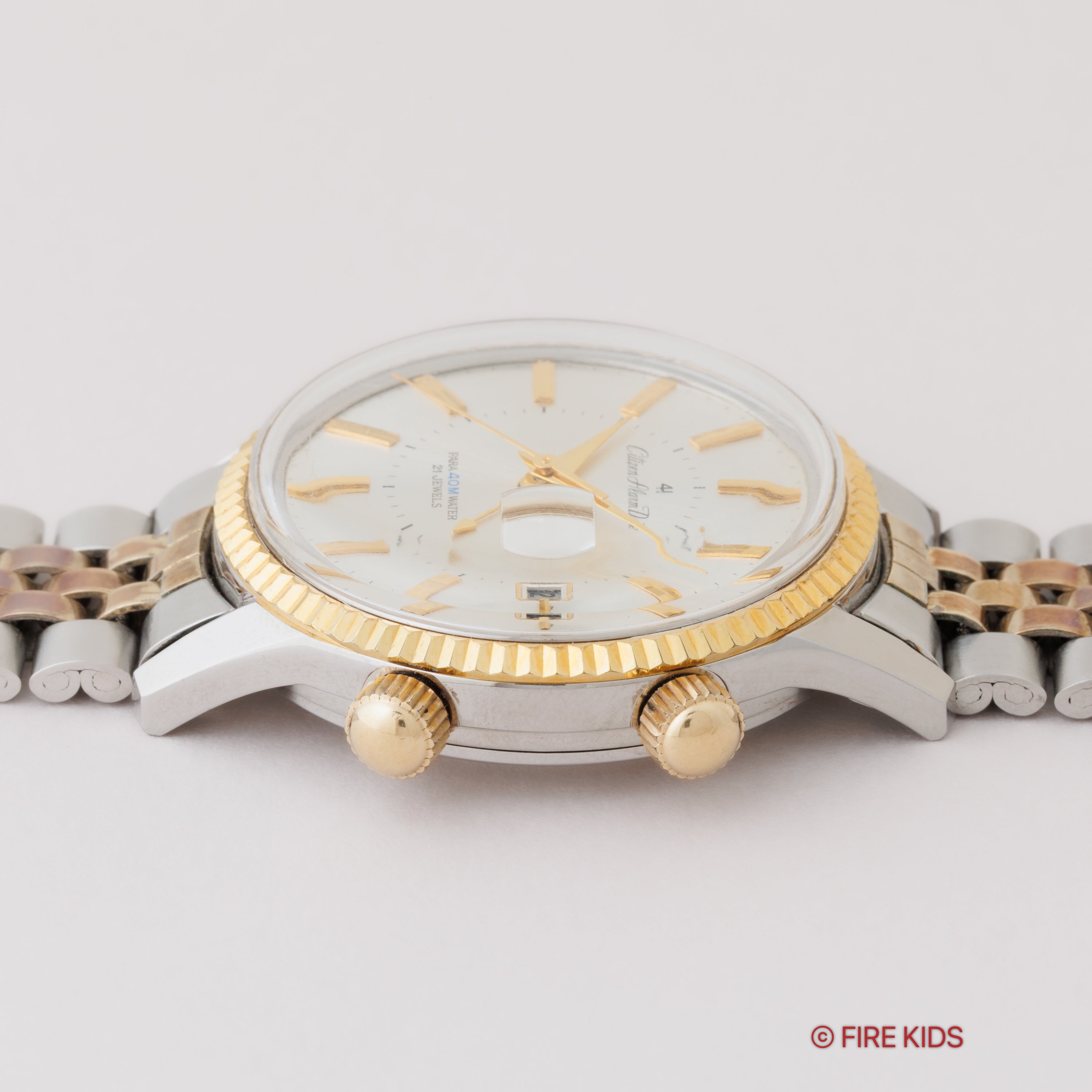 シチズン 4Hアラーム 1965年製 希少コンビブレス付き 手巻き