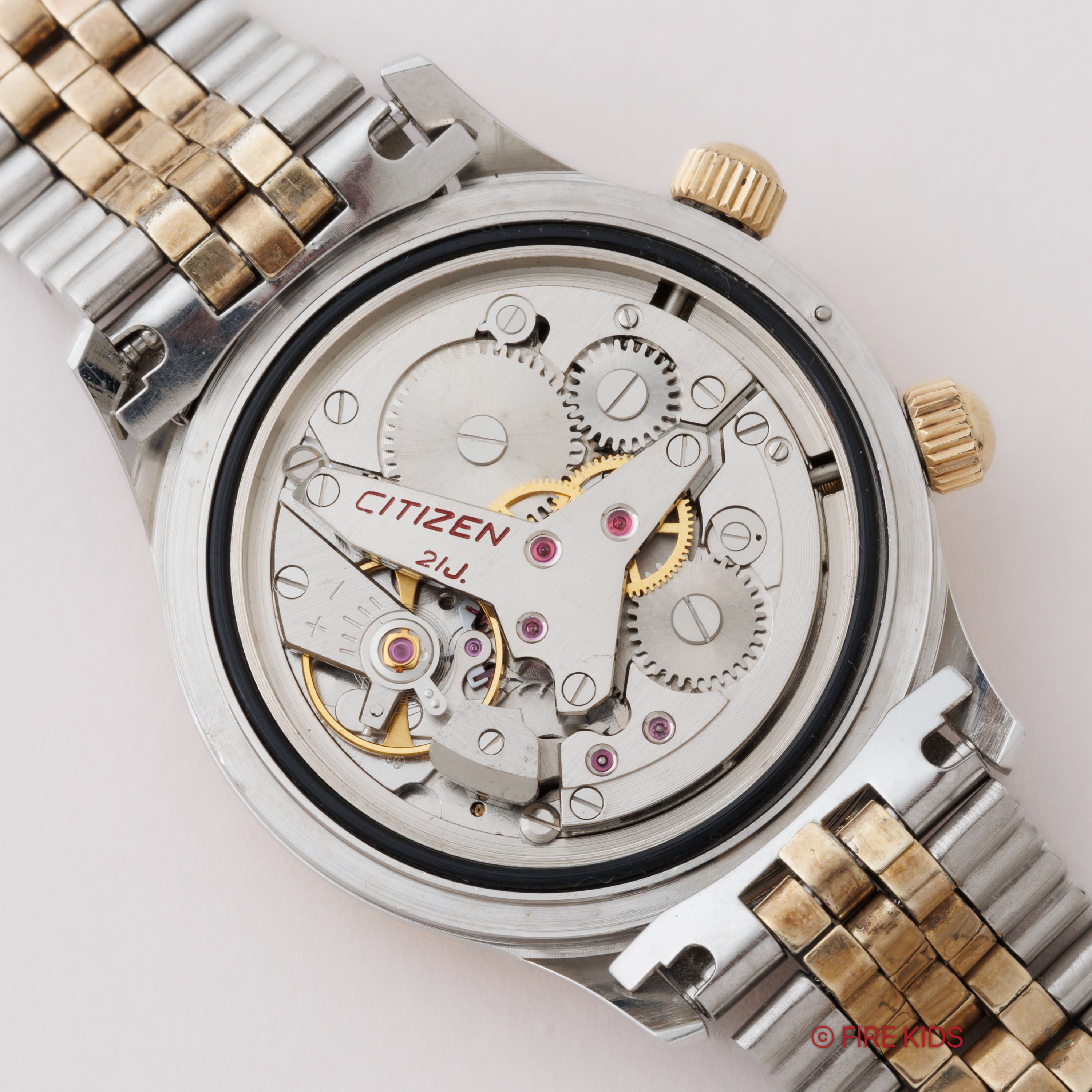 シチズン 4Hアラーム 1965年製 希少コンビブレス付き 手巻き