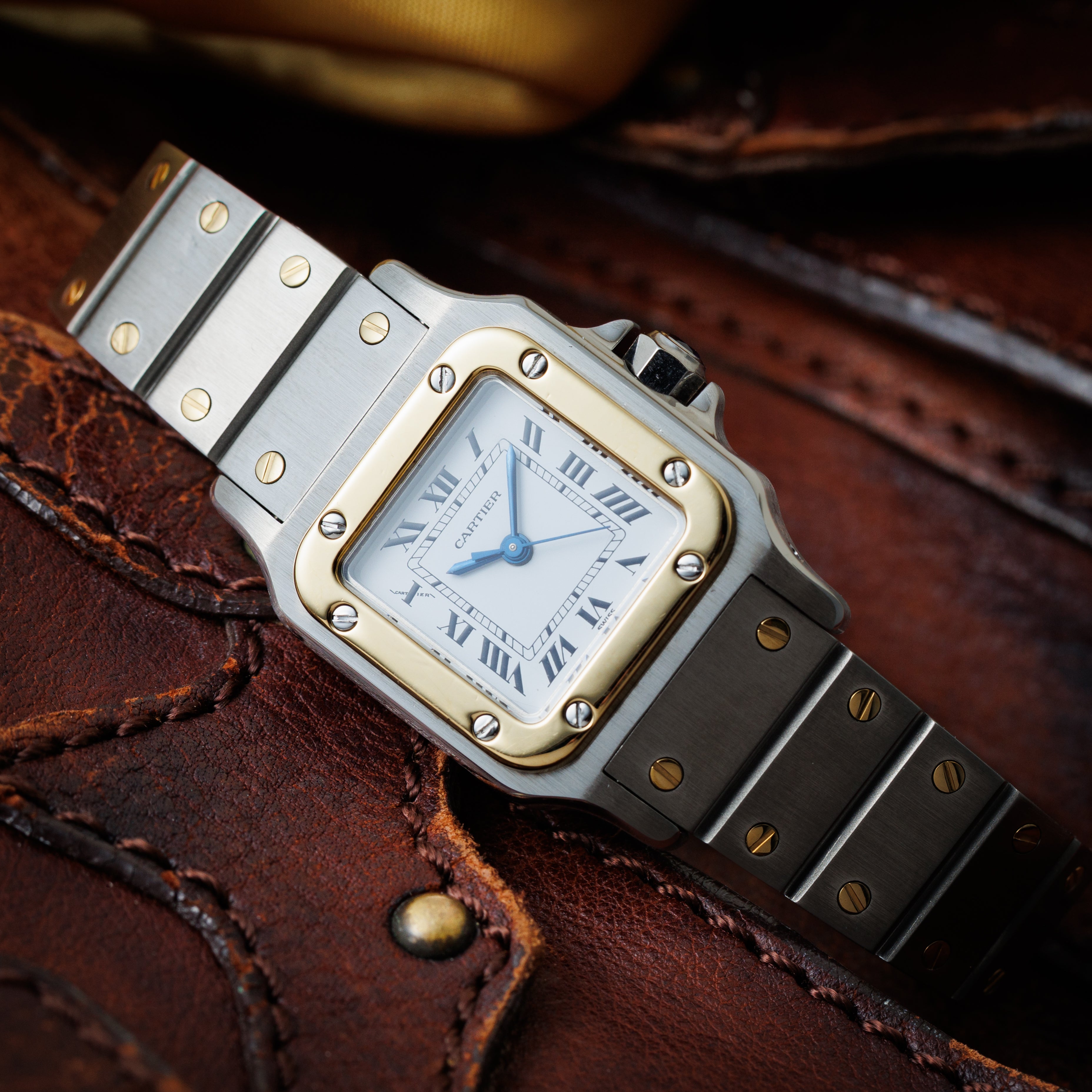 カルティエ サントス コンビ 1980年代製 Ref.0902 SMサイズ 自動巻き