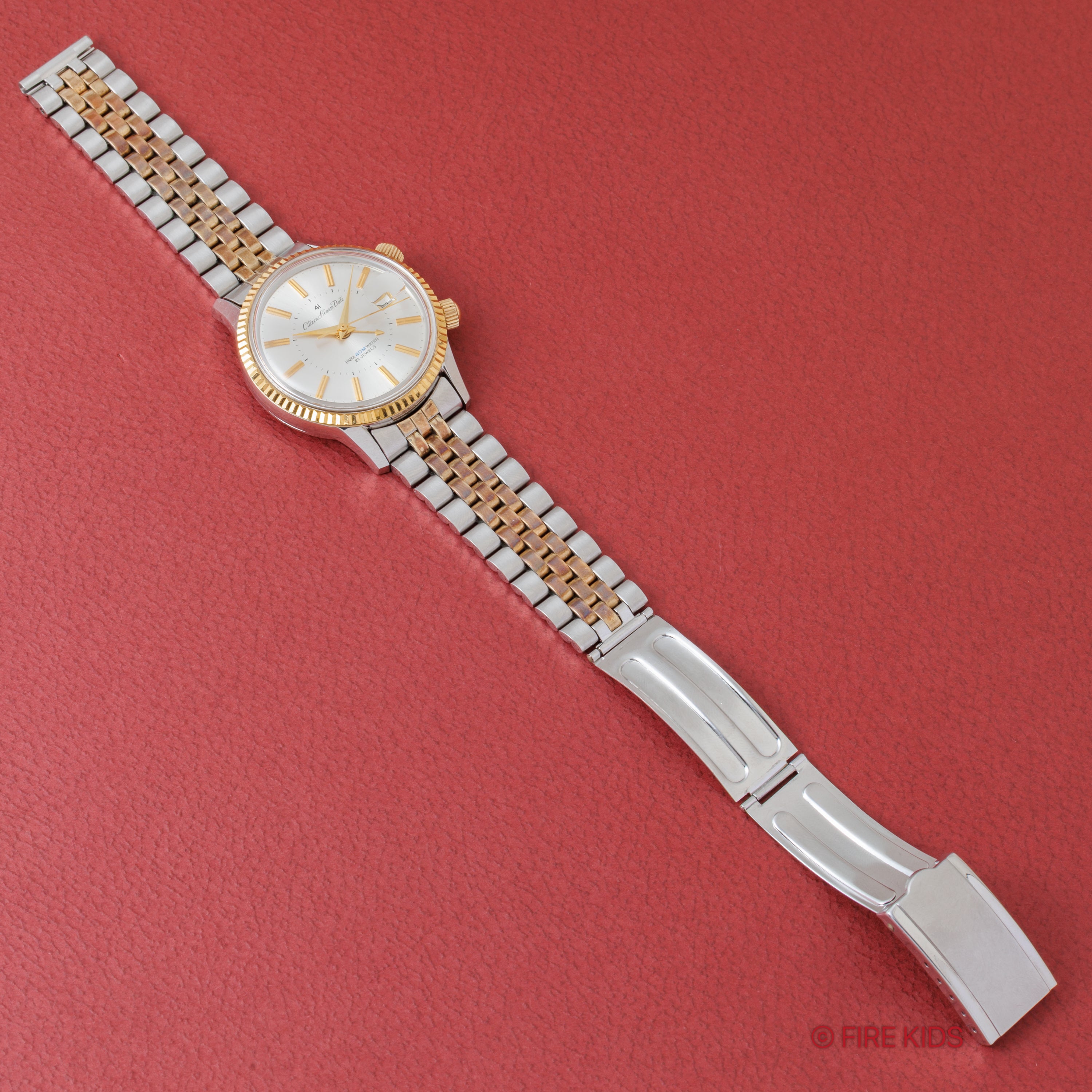 シチズン 4Hアラーム 1965年製 希少コンビブレス付き 手巻き