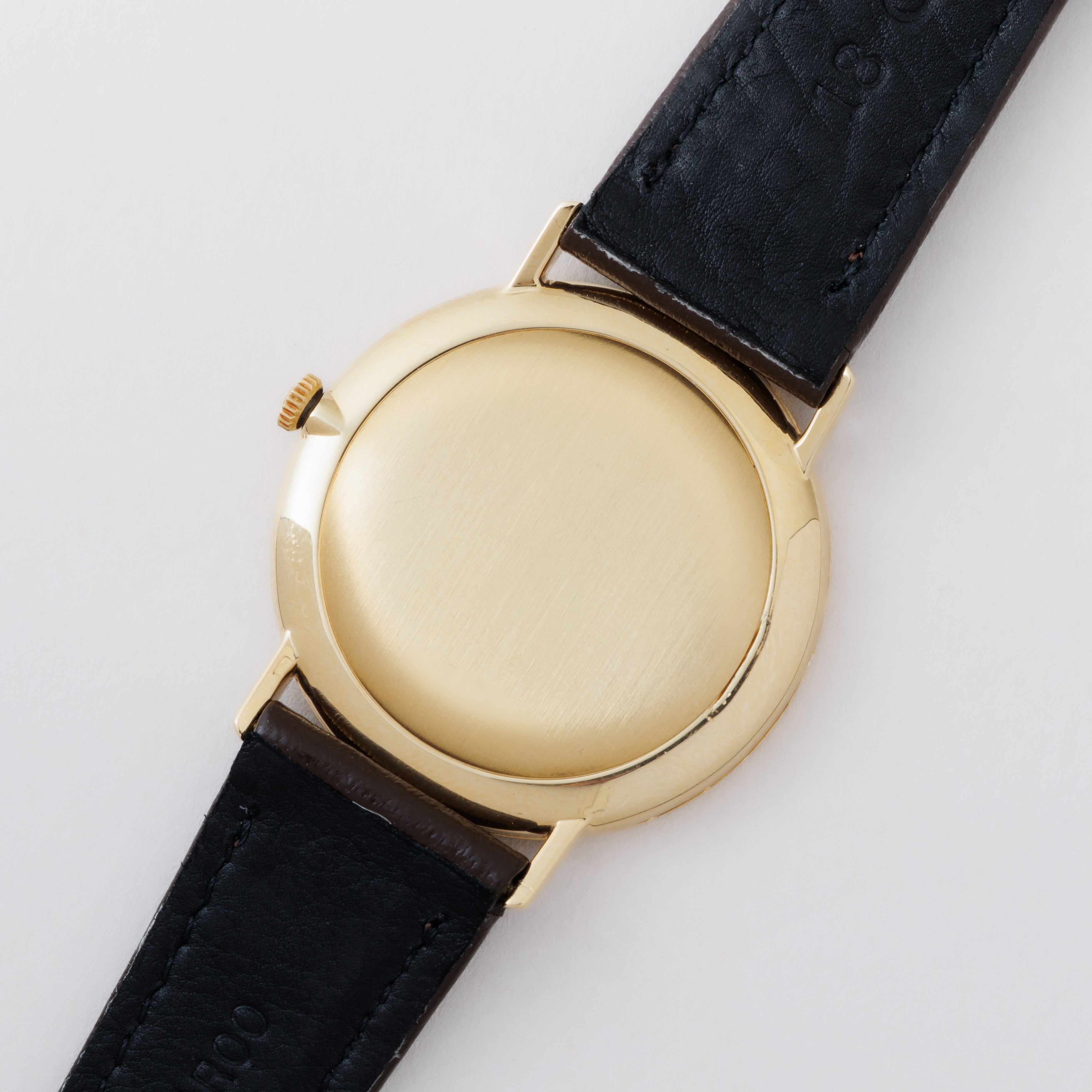 ジャガー・ルクルト ラウンド ホワイトローマンダイヤル 1960年代 18金無垢 手巻き Ref.9124-21 Cal.818/3 純正尾錠付き