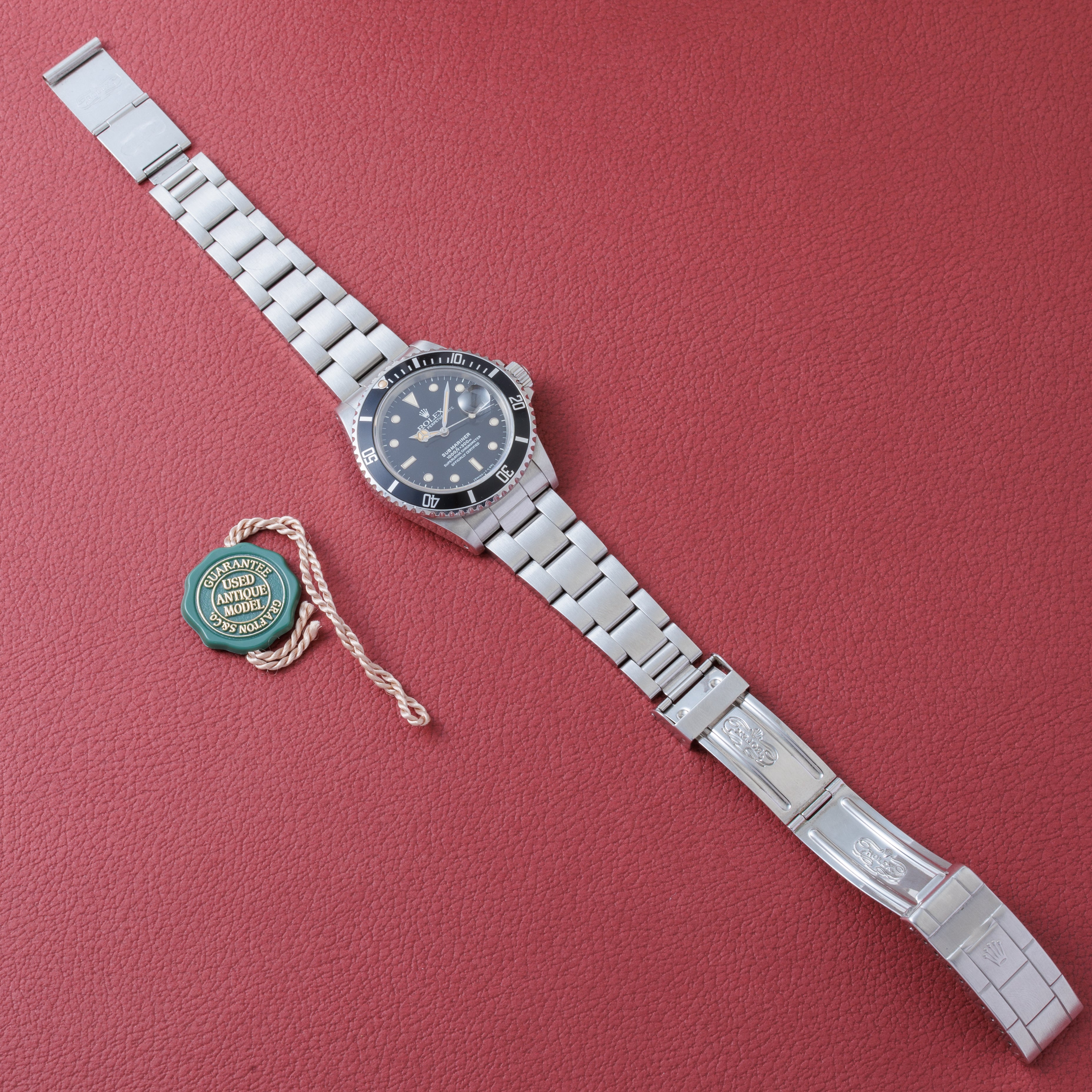 ロレックス サブマリーナ 1986年製 Ref.168000 スパイダーダイヤル タグ付き