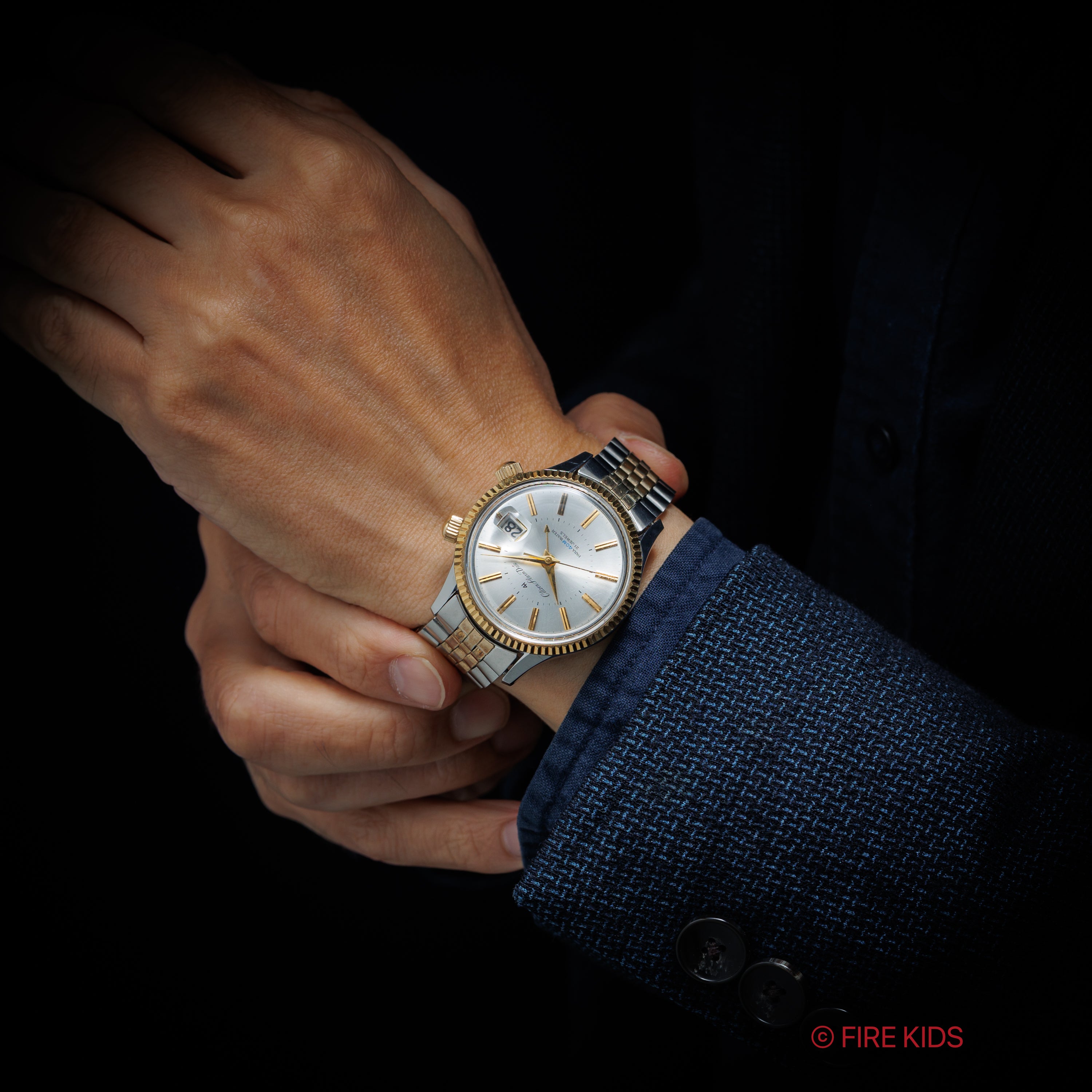 シチズン 4Hアラーム 1965年製 希少コンビブレス付き 手巻き