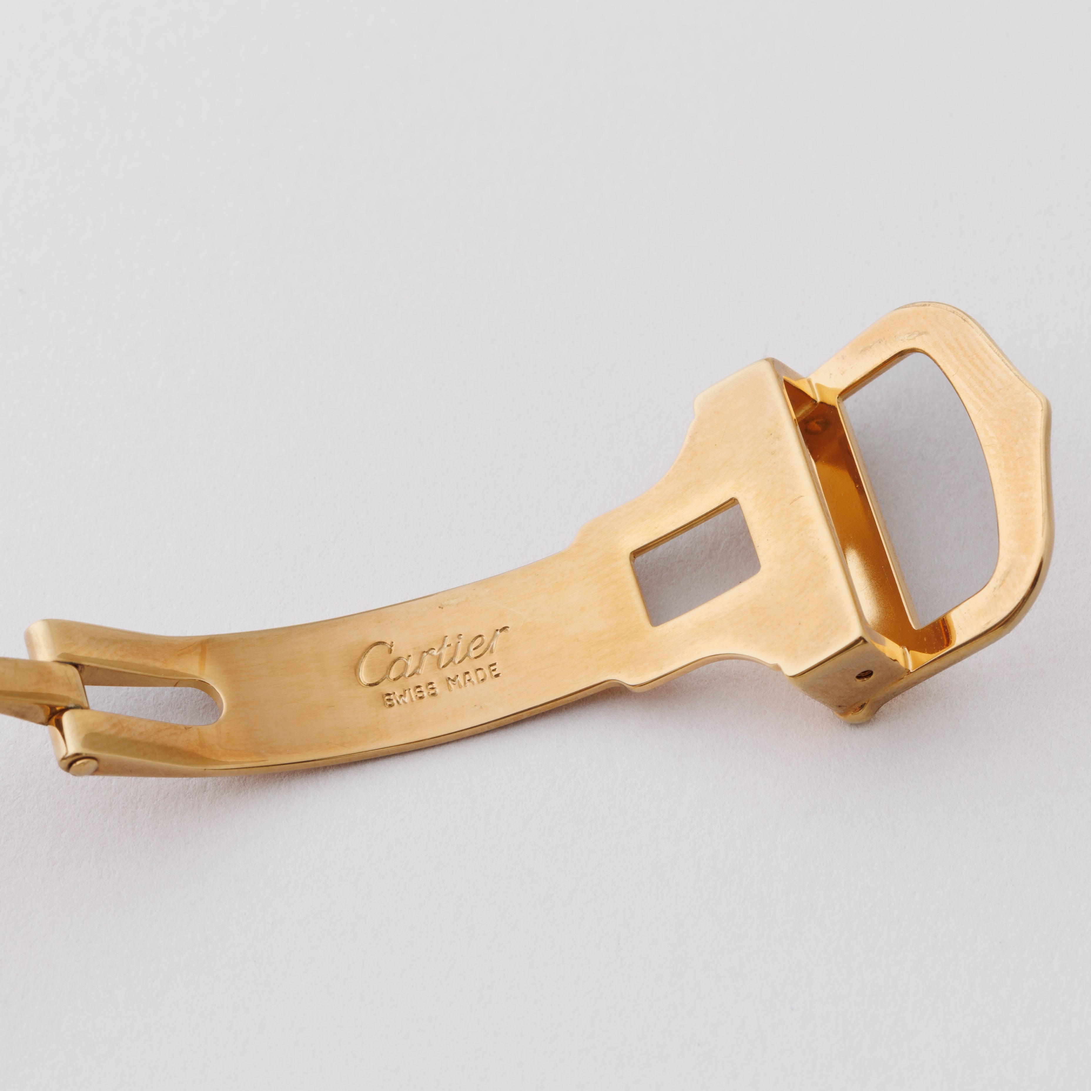 カルティエ マストタンク 1980年代製 SMサイズ ボルドーダイヤル 純正革ベルト、純正Dバックル付き