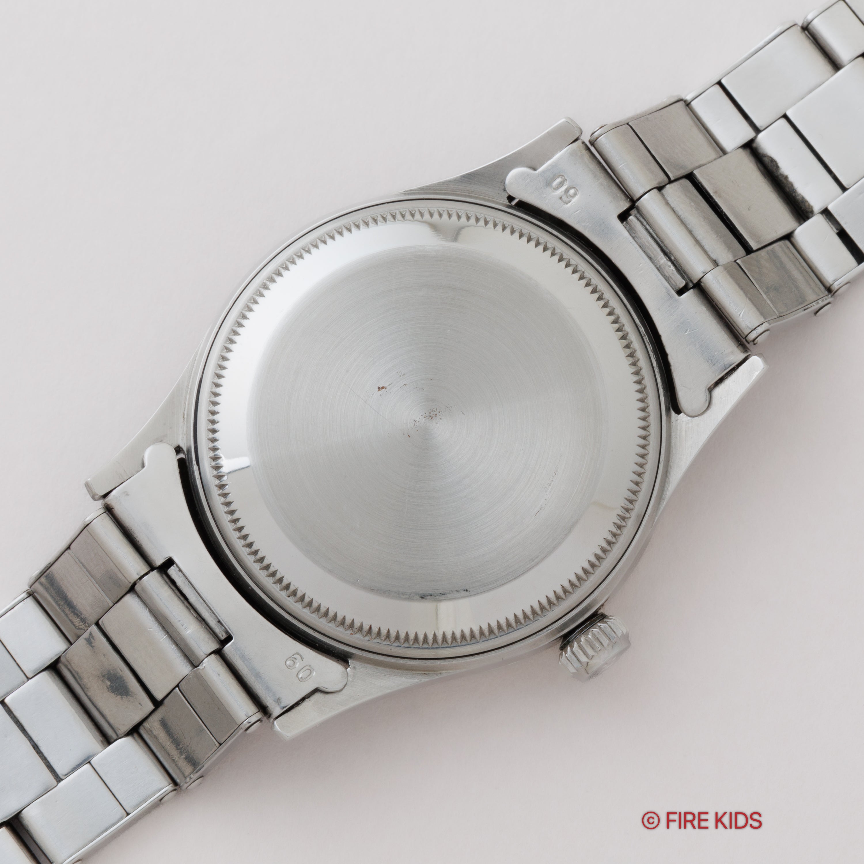 ロレックス オイスターパーペチュアル Ref.6532 ブルズアイダイヤル ノンデイト Cal.1030 深度表記 純正リベットブレス付き