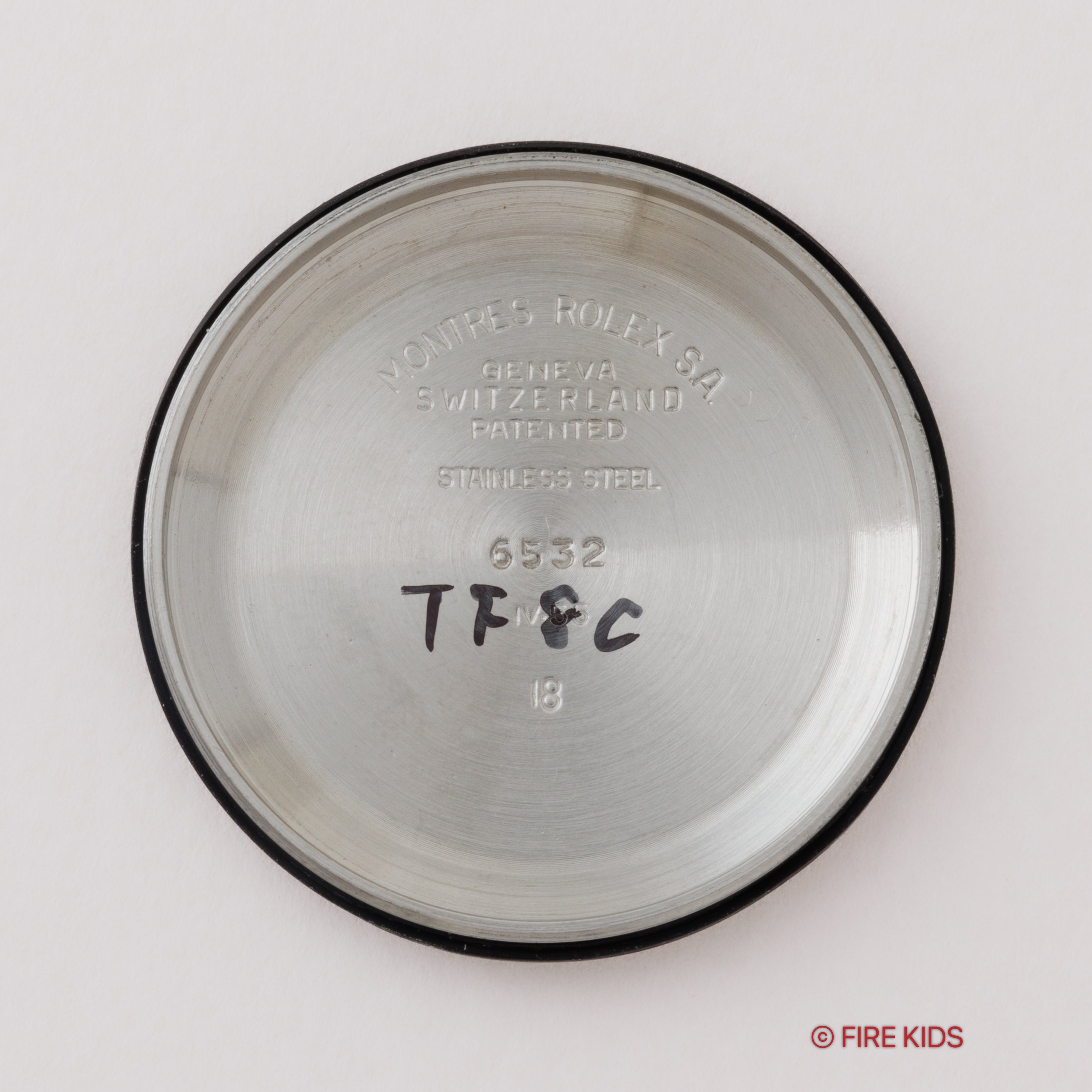 ロレックス オイスターパーペチュアル Ref.6532 ブルズアイダイヤル ノンデイト Cal.1030 深度表記 純正リベットブレス付き