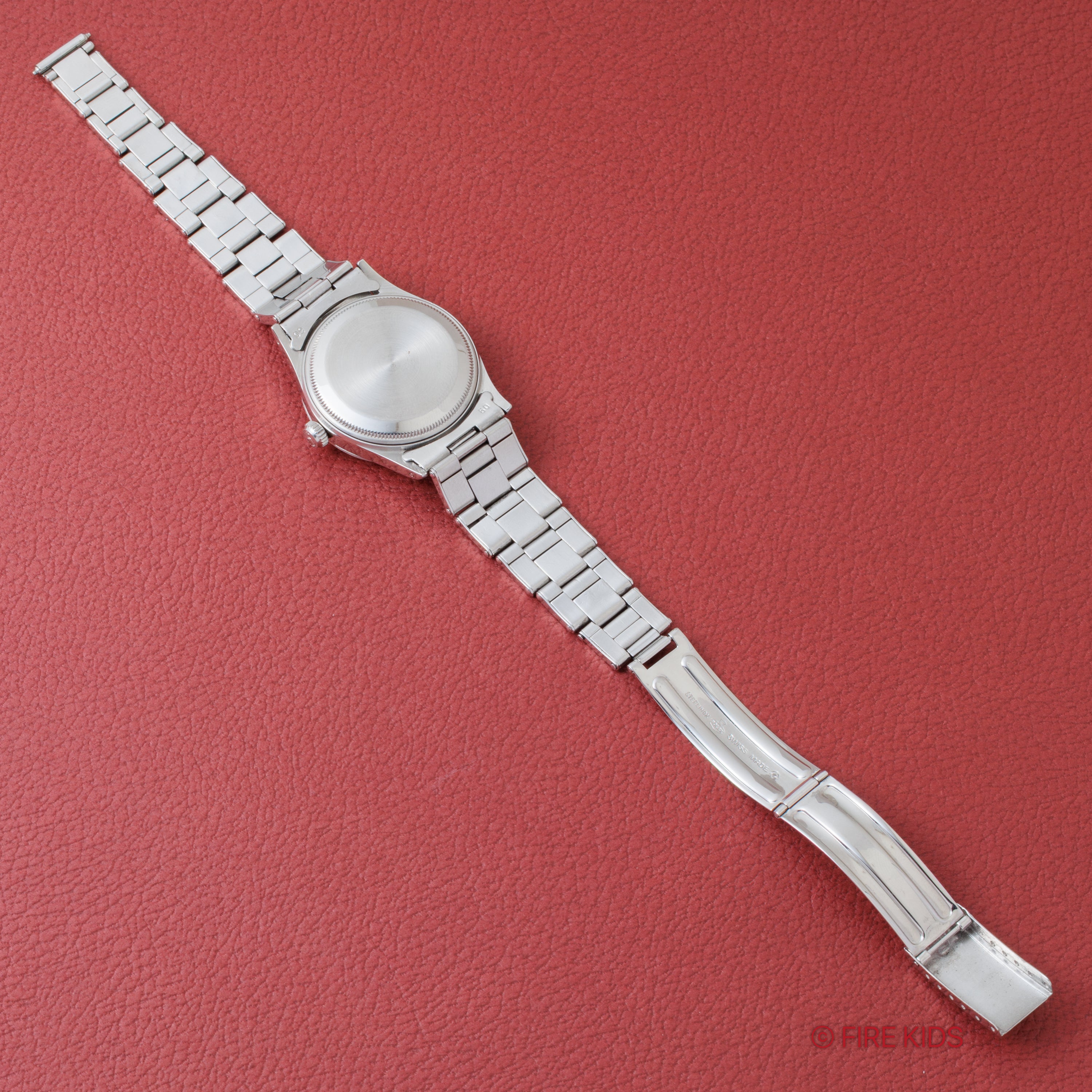 ロレックス オイスターパーペチュアル Ref.6532 ブルズアイダイヤル ノンデイト Cal.1030 深度表記 純正リベットブレス付き