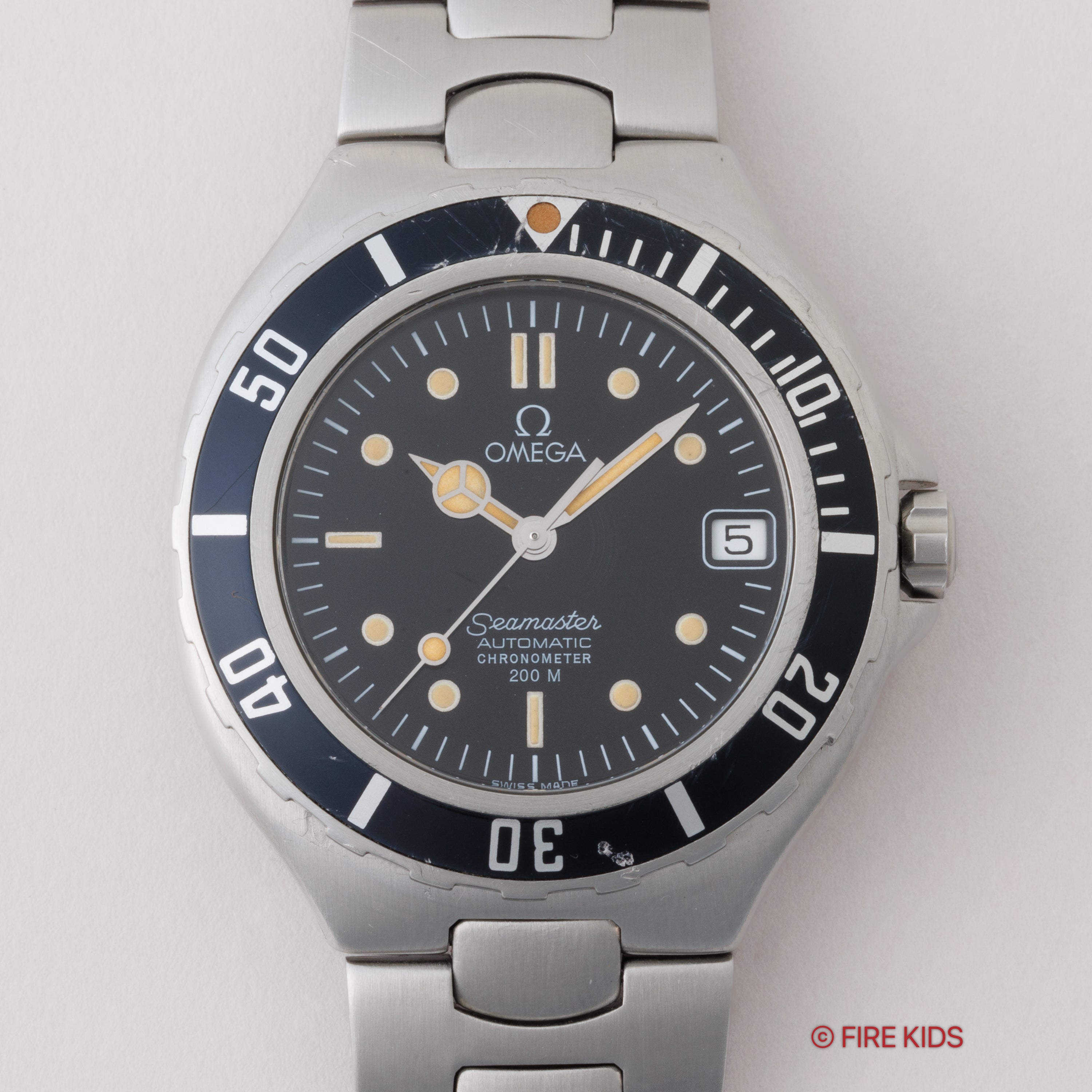 オメガ シーマスター200m プレボンド ミッドサイズ 1988年製 自動巻き ジェンタデザイン