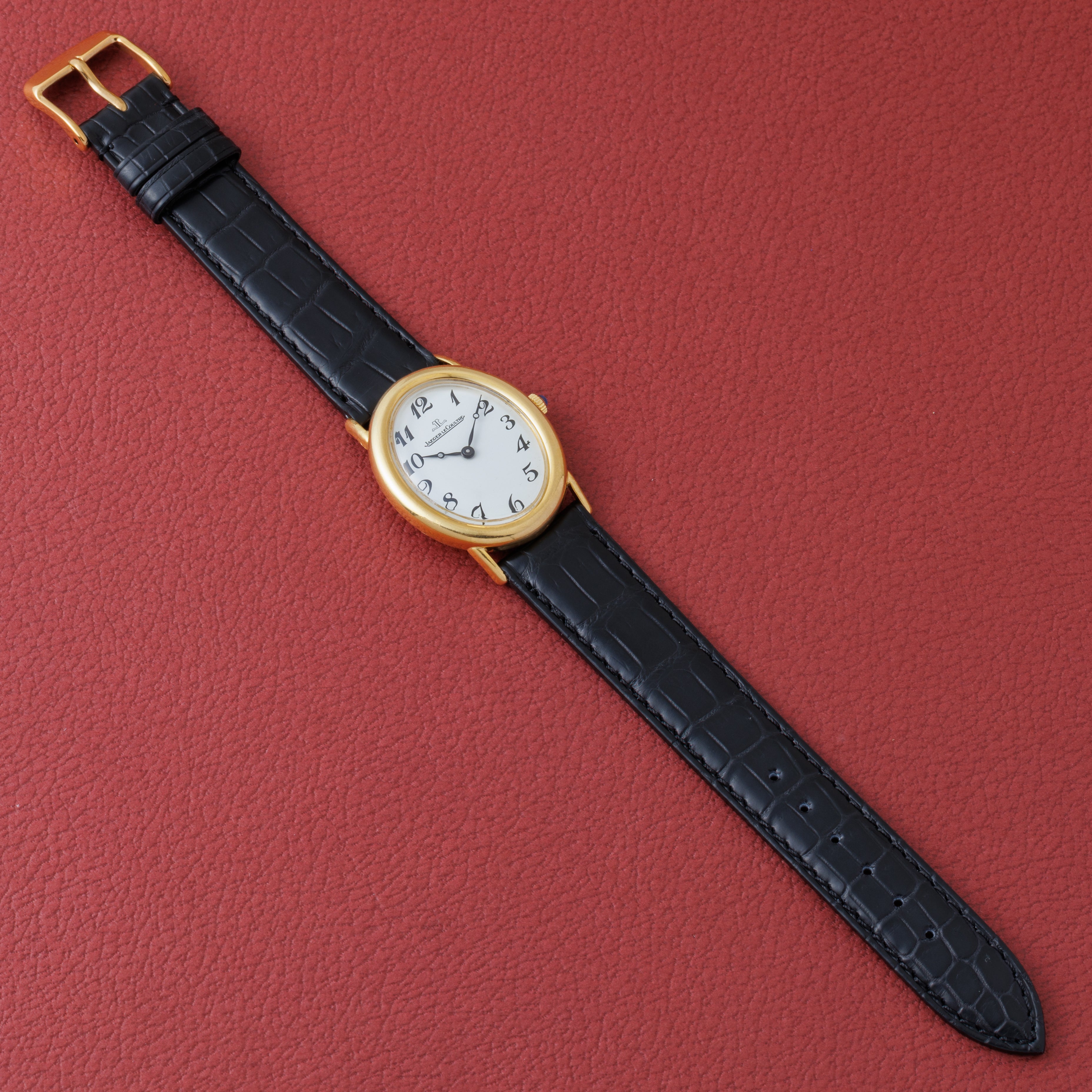 ジャガー・ルクルト オーバル型 1970年代製 Ref.9029 18金無垢 ブレゲ数字 ブレゲ針 手巻き