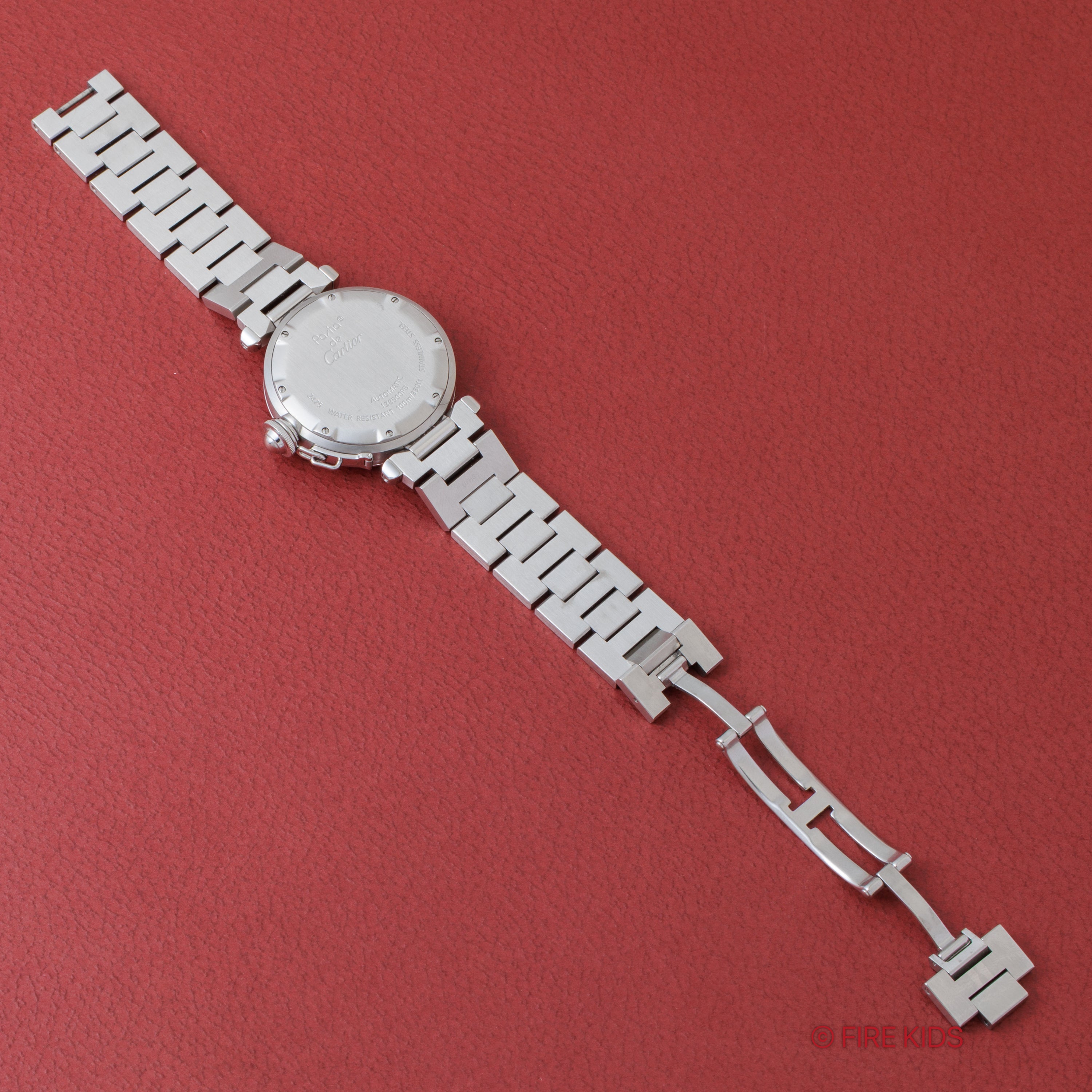 カルティエ パシャC 自動巻き 2000年代製 Ref.2475 ビックデイト ブラックダイヤル 2004年ギャラ付き