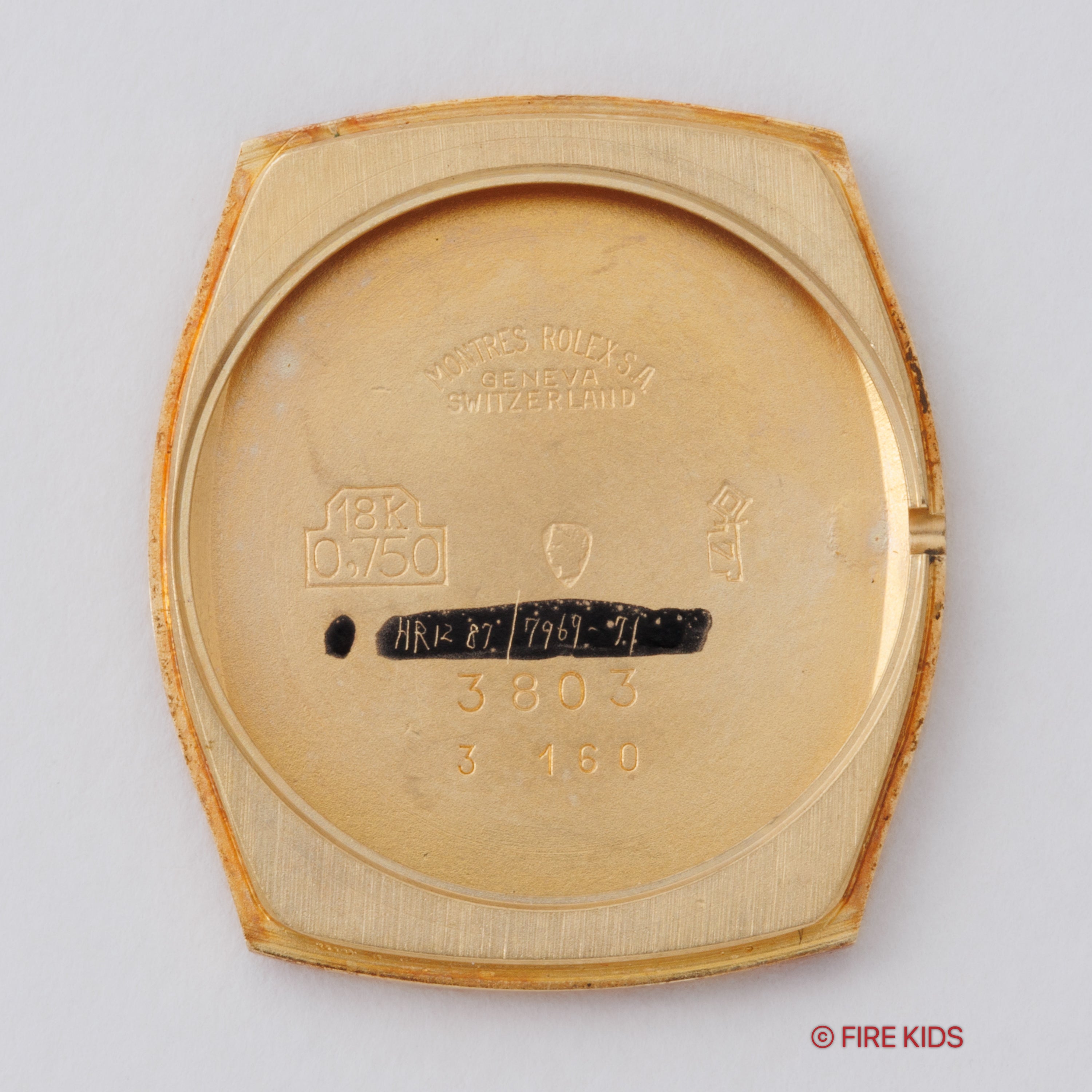 ロレックス レディースチェリーニ 1973年製 Ref.3803 18金無垢イエローゴールド 純正GP王冠尾錠