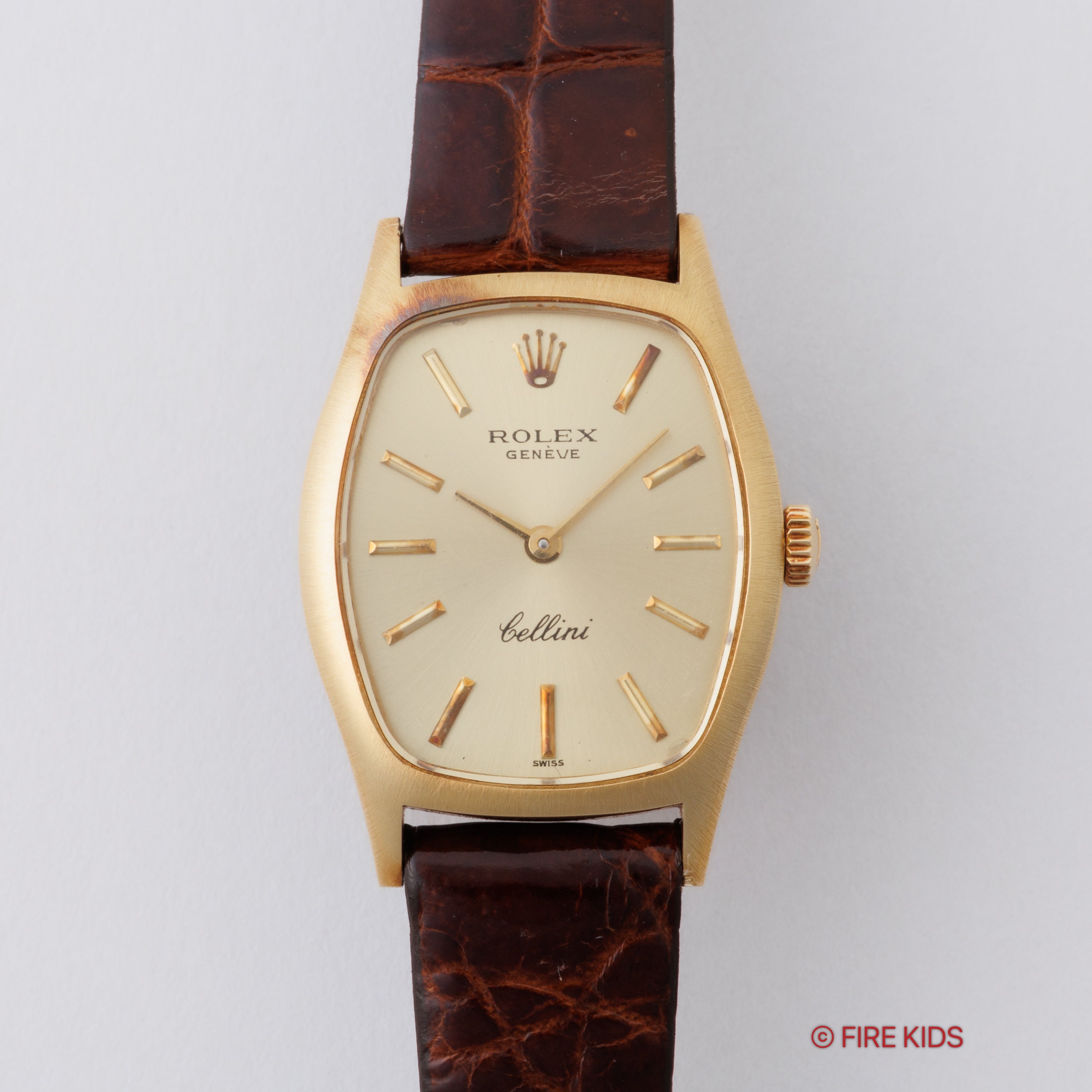 ロレックス レディースチェリーニ 1973年製 Ref.3803 18金無垢イエローゴールド 純正GP王冠尾錠