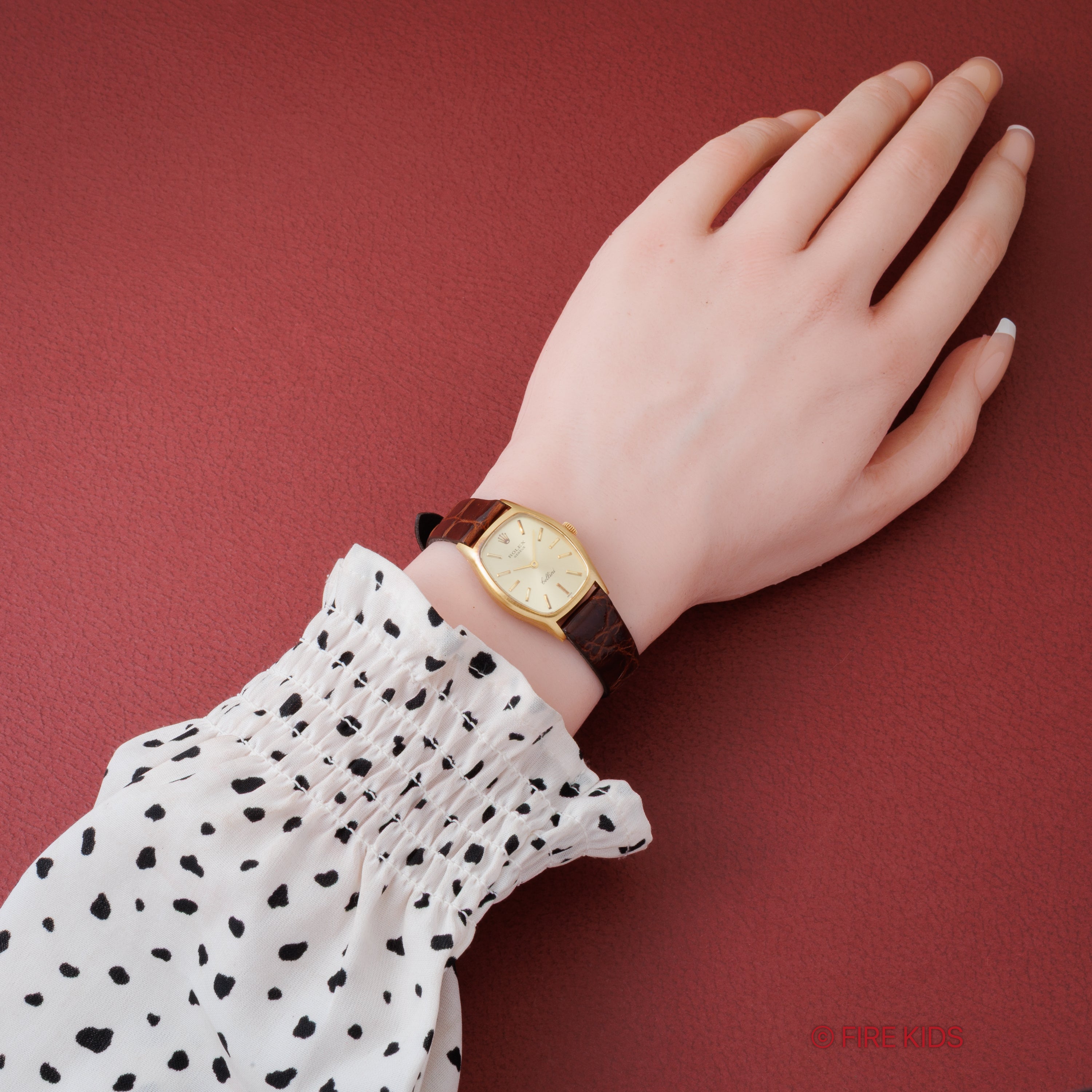 ロレックス レディースチェリーニ 1973年製 Ref.3803 18金無垢イエローゴールド 純正GP王冠尾錠