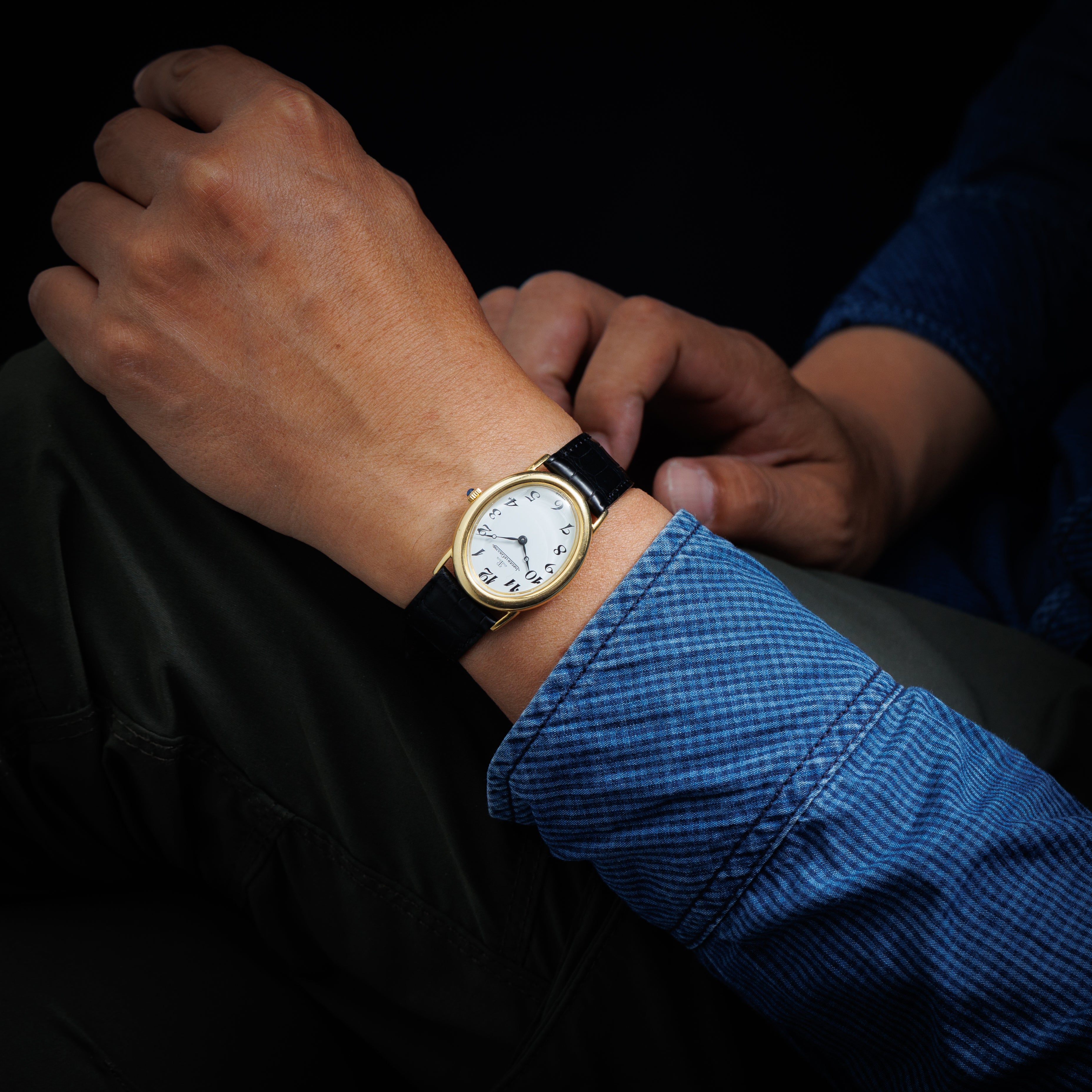 ジャガー・ルクルト オーバル型 1970年代製 Ref.9029 18金無垢 ブレゲ数字 ブレゲ針 手巻き