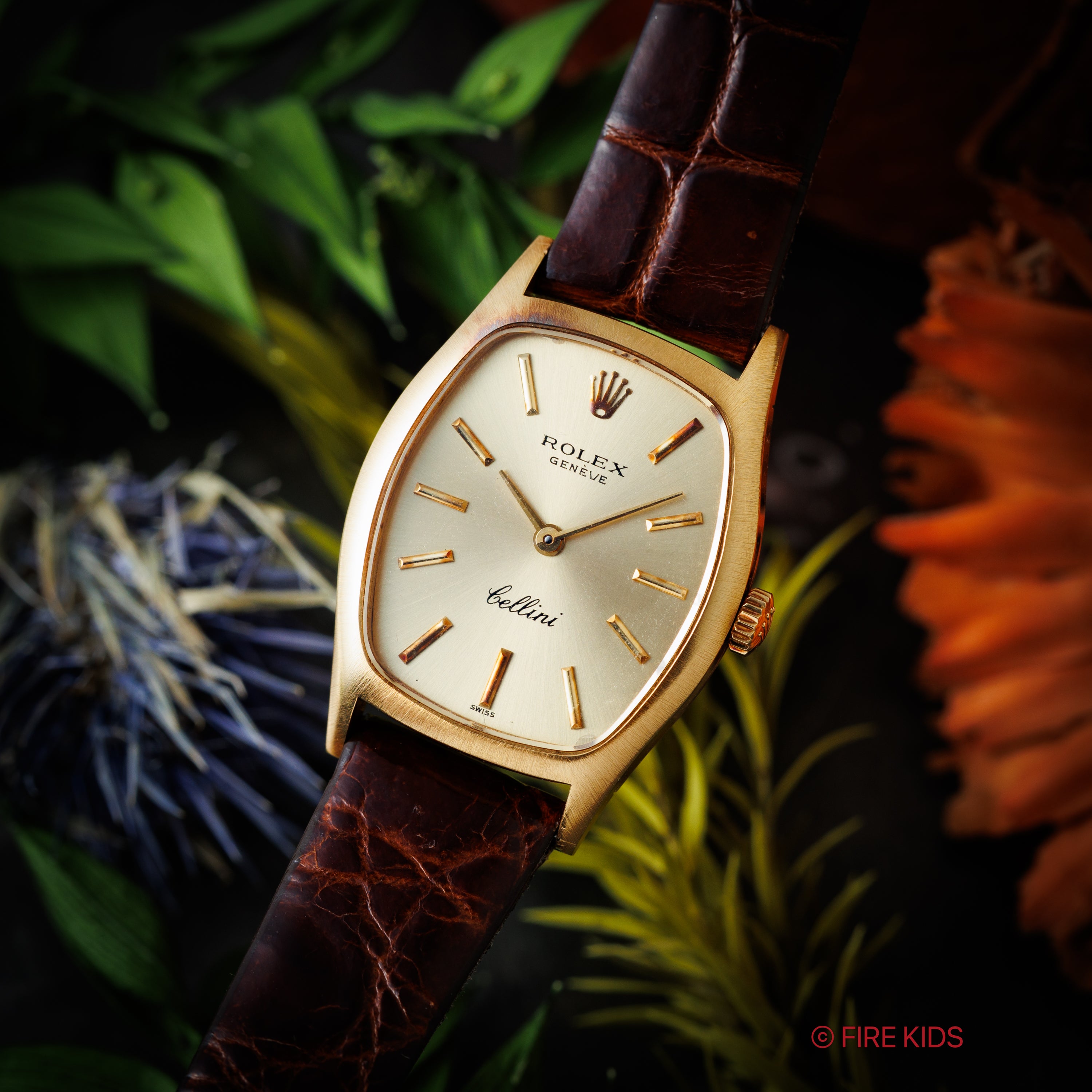 ロレックス レディースチェリーニ 1973年製 Ref.3803 18金無垢イエローゴールド 純正GP王冠尾錠