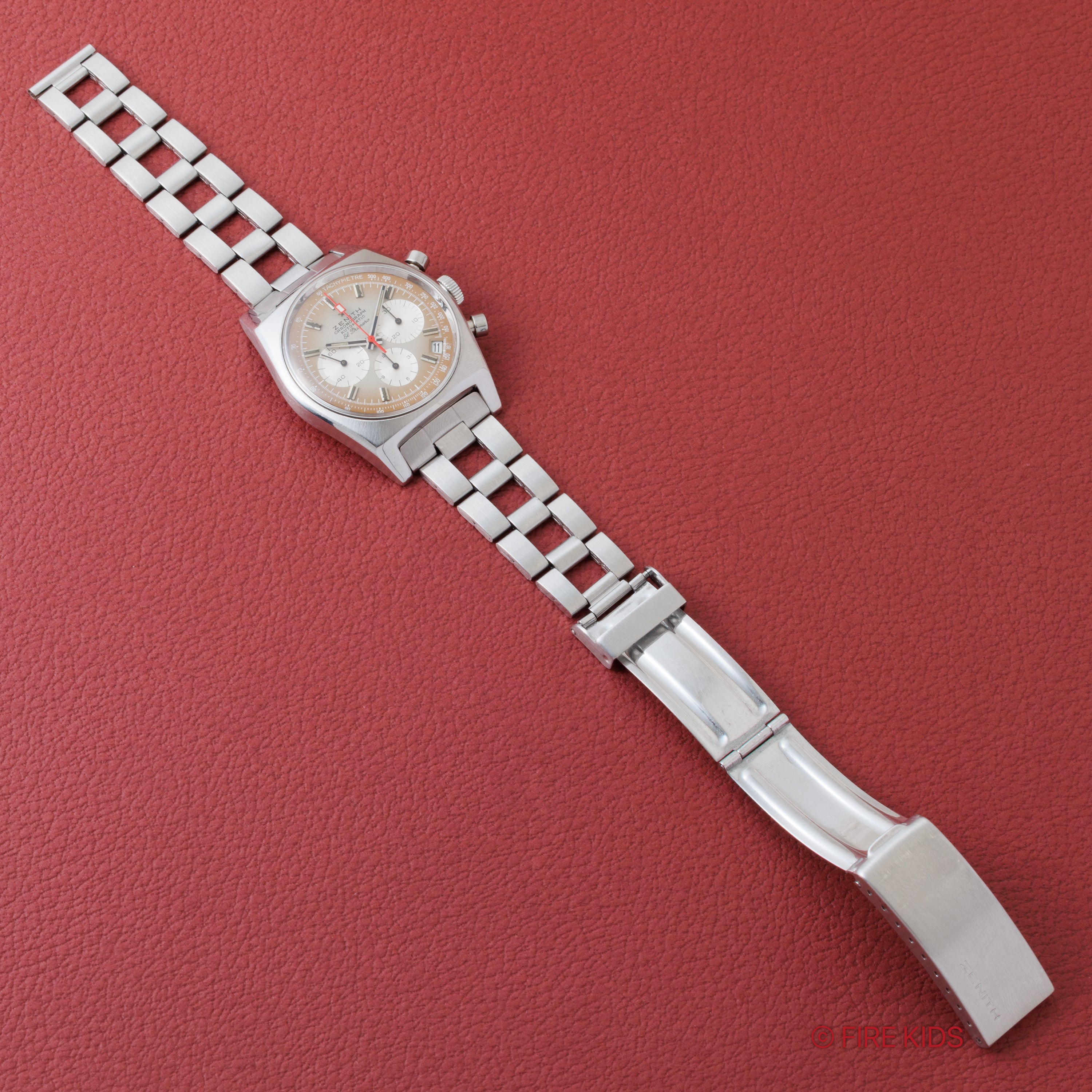 ゼニス エルプリメロ 1970年製(昭和45年製) Ref.A385 ケース、アーカイブ、2024年1月本国修理納品書付き