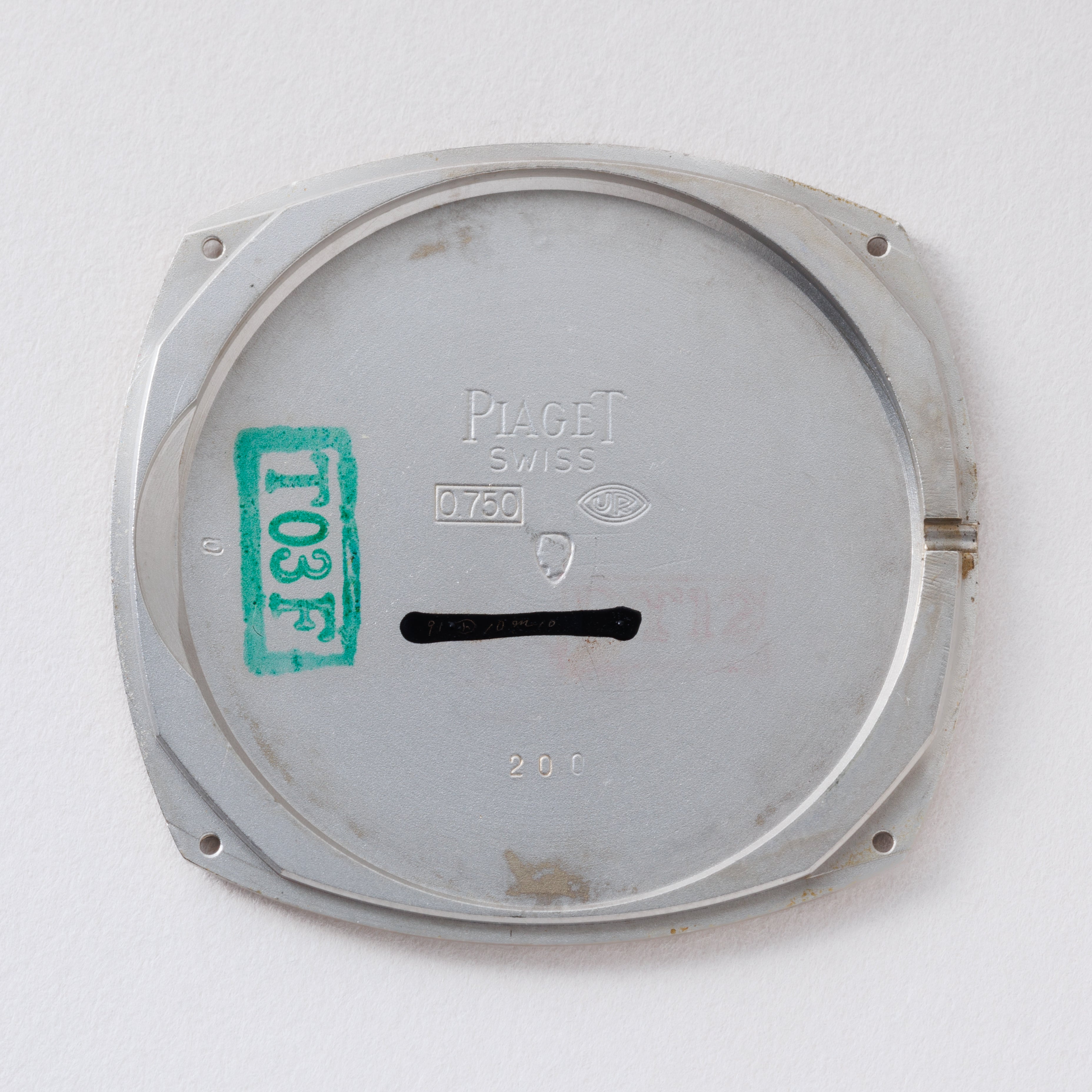 ピアジェ クッションケース 1960年代製 Ref.12423 オートマチック 18金ホワイトゴールド 純正尾錠付き