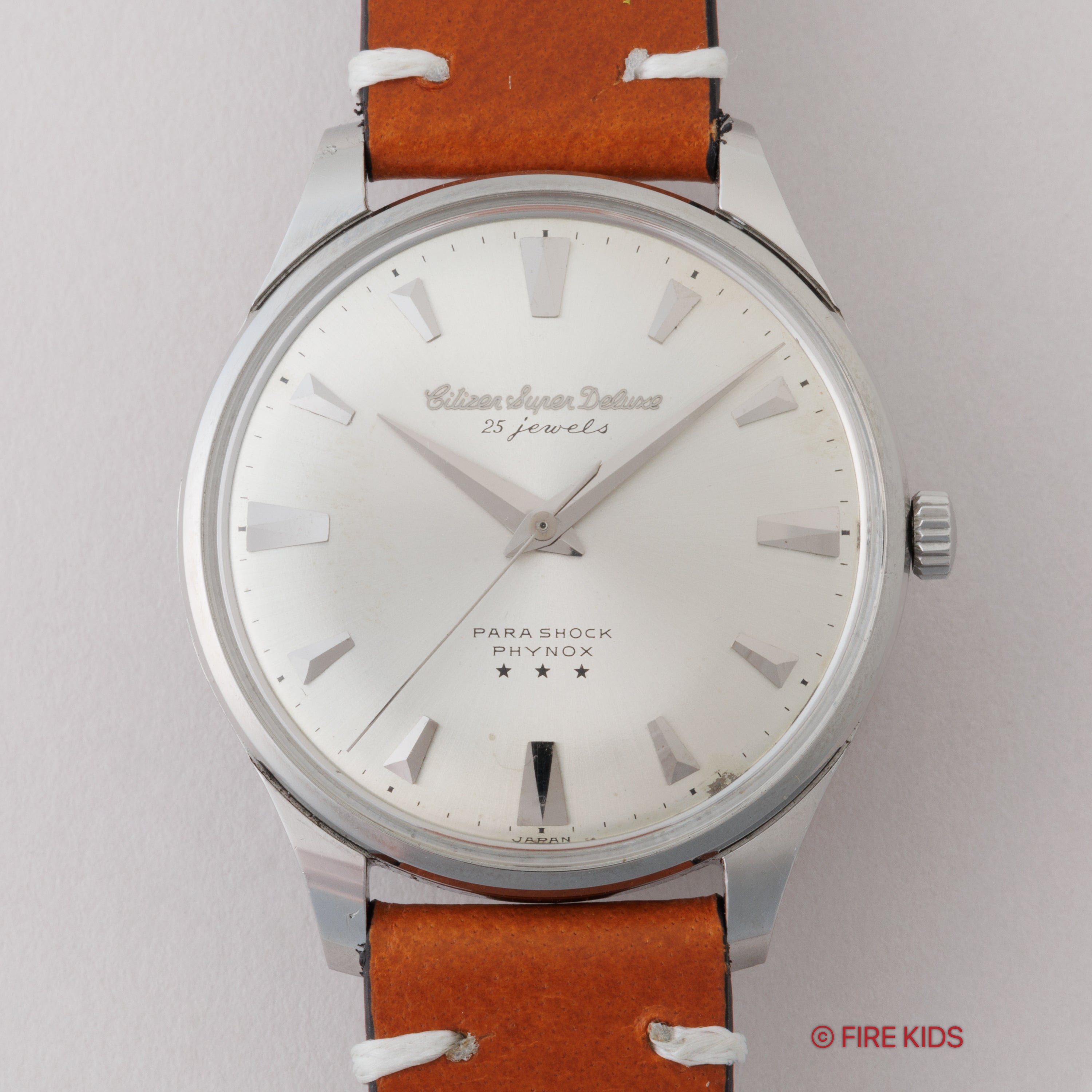 シチズン スーパーデラックス パラショック 1963年製 スリースター 特別調整品 手巻き