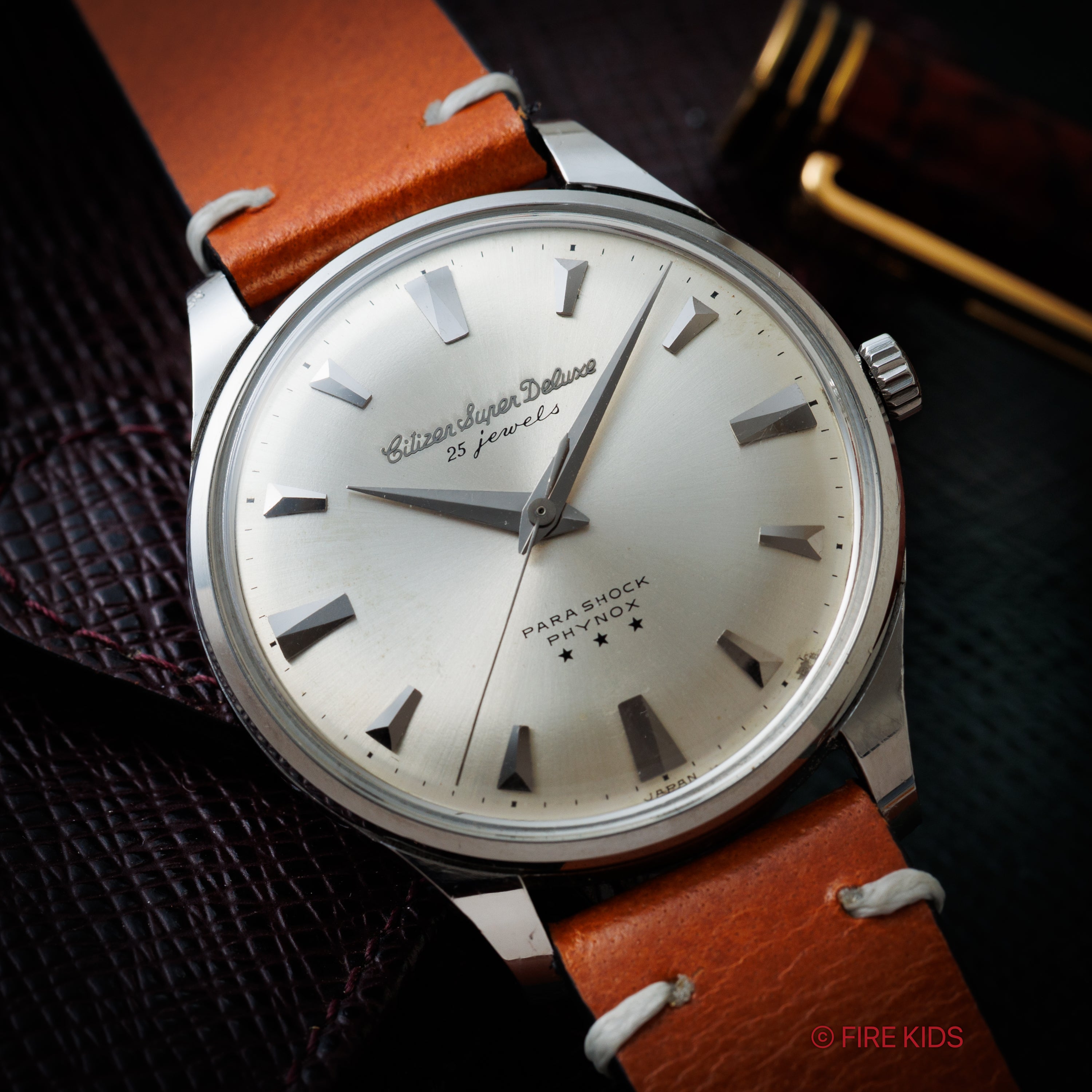 シチズン スーパーデラックス パラショック 1963年製 スリースター 特別調整品 手巻き