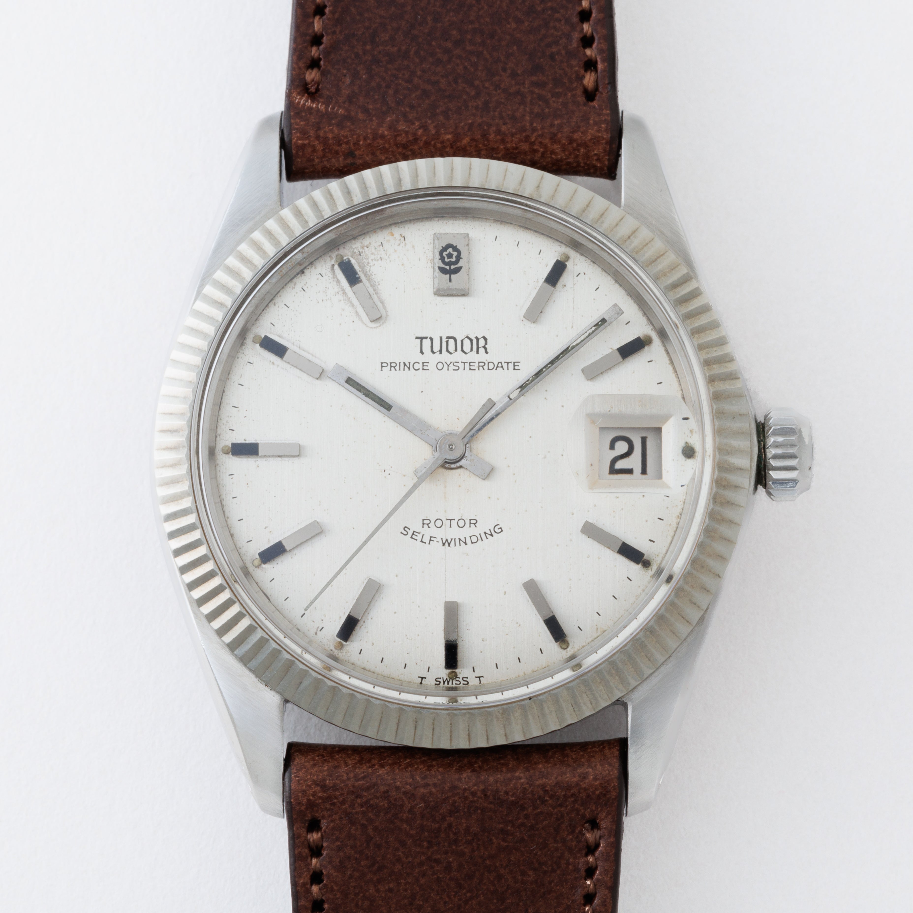 チューダー プリンスオイスターデイト 1967年製 Ref.7990/4 王冠リューズ 自動巻 フルーテッドベゼル