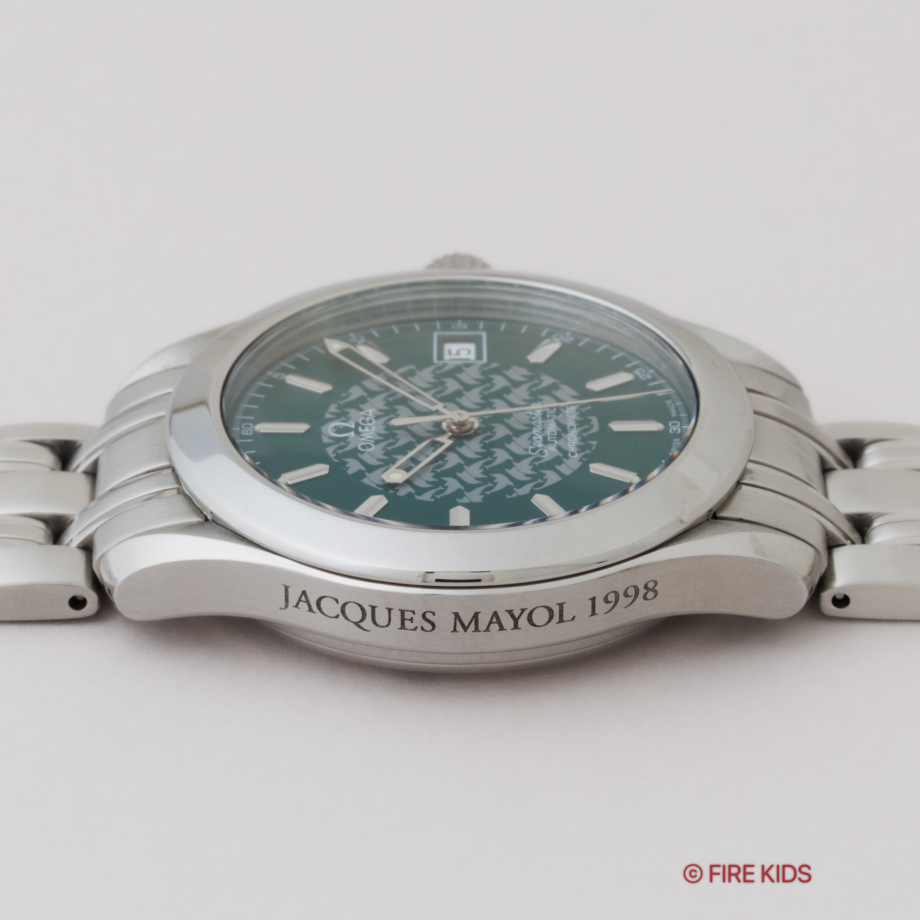 オメガ シーマスター120 ジャック・マイヨール 1998年製 限定モデル 自動巻き Ref.2506.70/168.1614 Cal.1120 ギャラ、冊子付