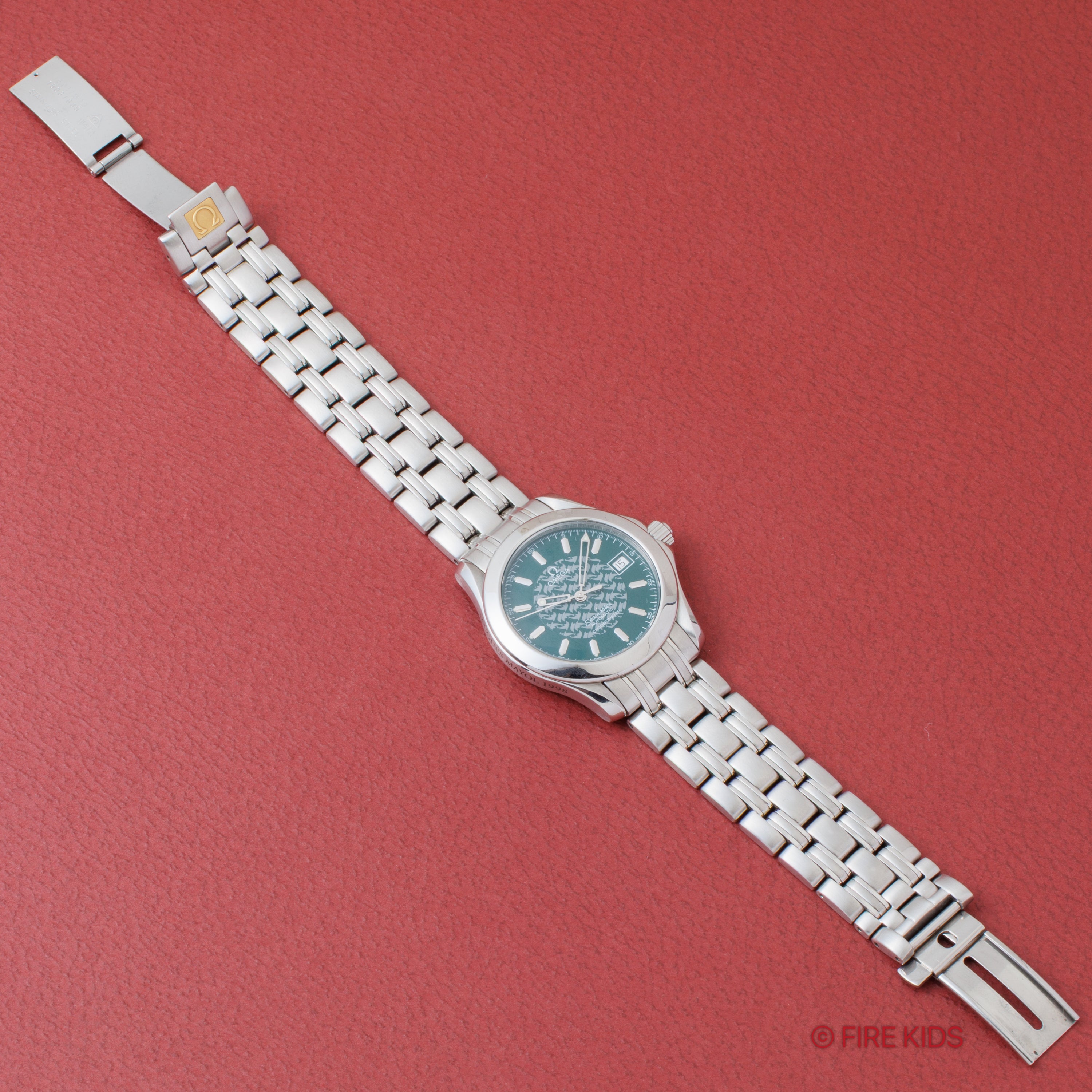 オメガ シーマスター120 ジャック・マイヨール 1998年製 限定モデル 自動巻き Ref.2506.70/168.1614 Cal.1120 ギャラ、冊子付