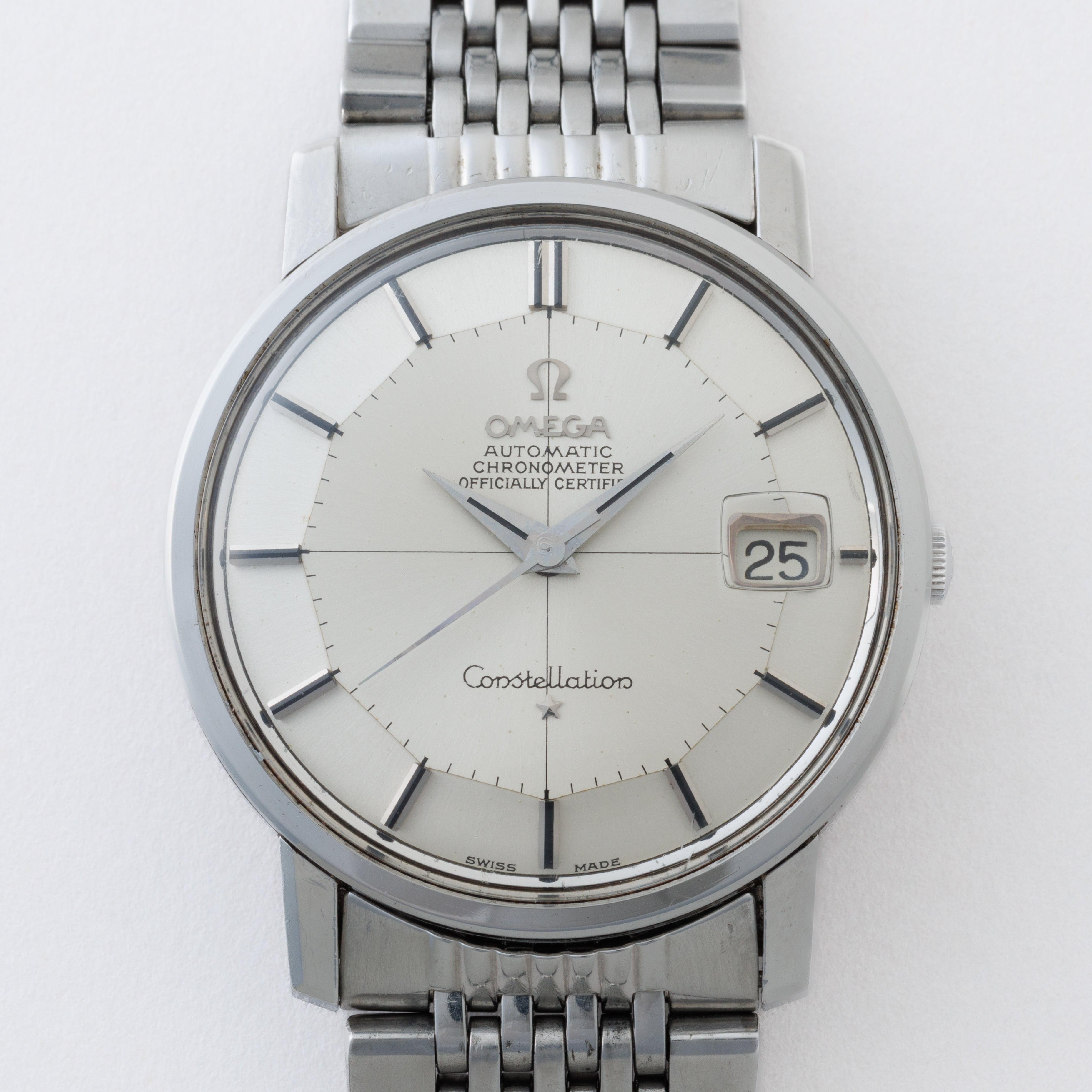 オメガ コンステレーション 12角 1966年製 Ref.168.010 シルバーダイヤル 純正ブレス