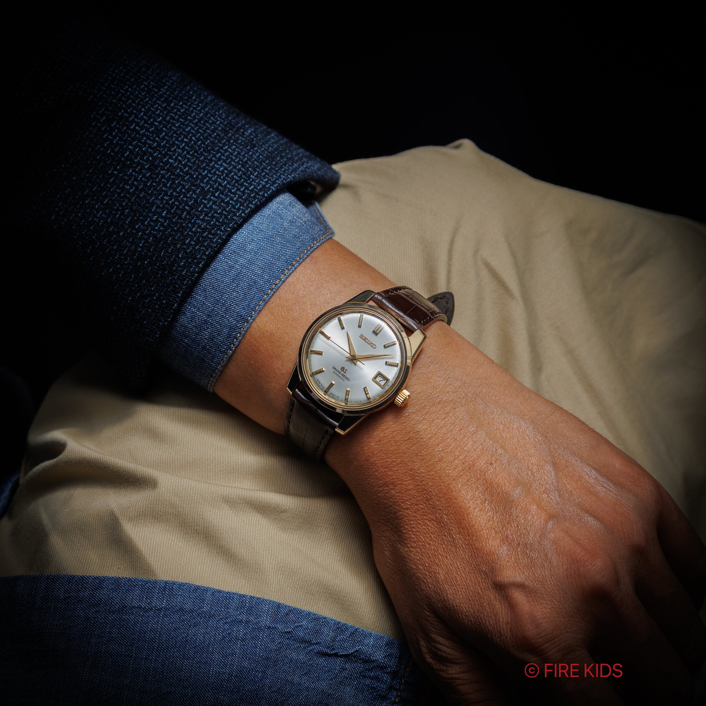 グランドセイコー 57GS後期型 1968年製 CAPゴールド Ref.5722-9011 手巻きCal.5722B