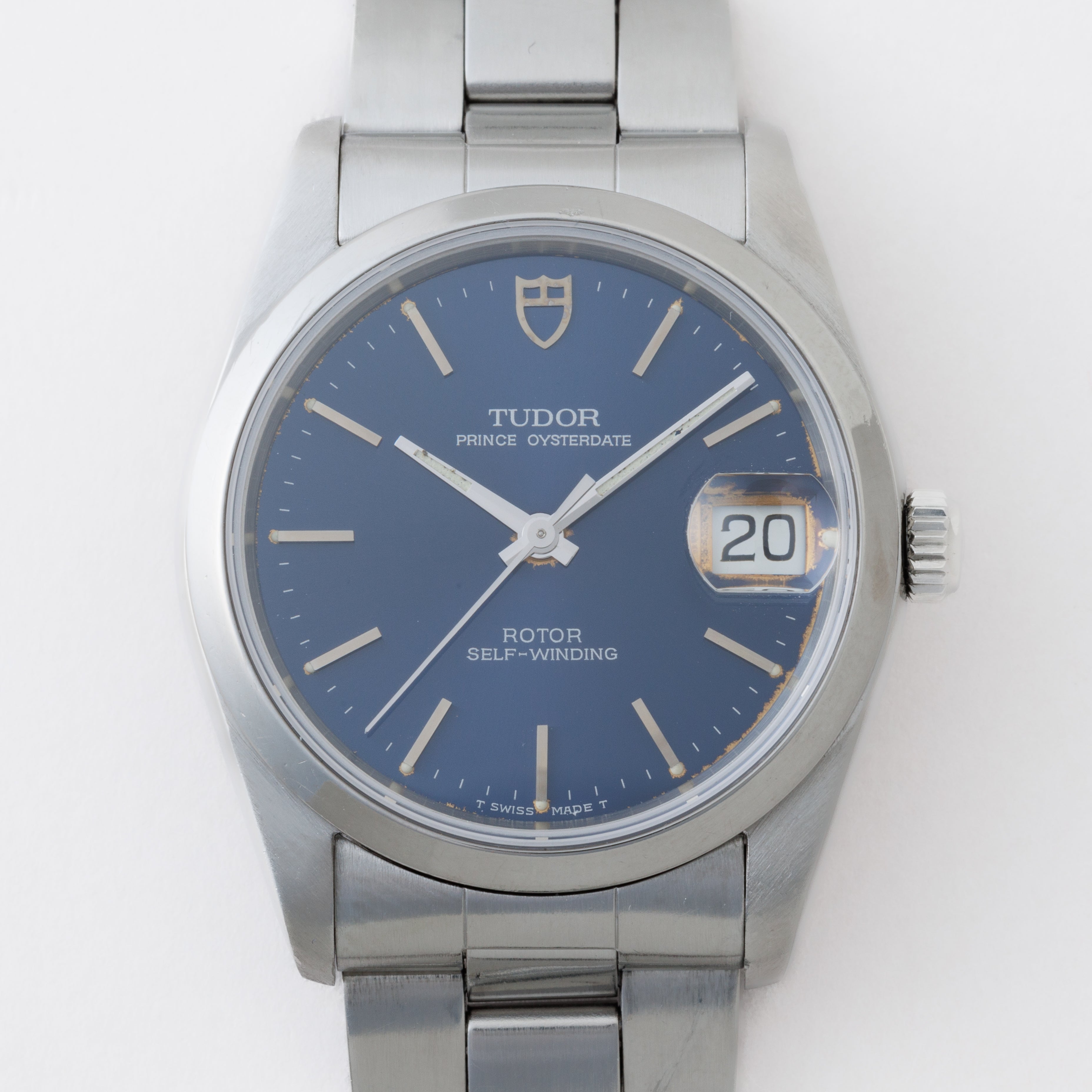 チューダー プリンスオイスターデイト 1994年製 Ref.74000N ブルーダイヤル 王冠リューズ 純正ブレス